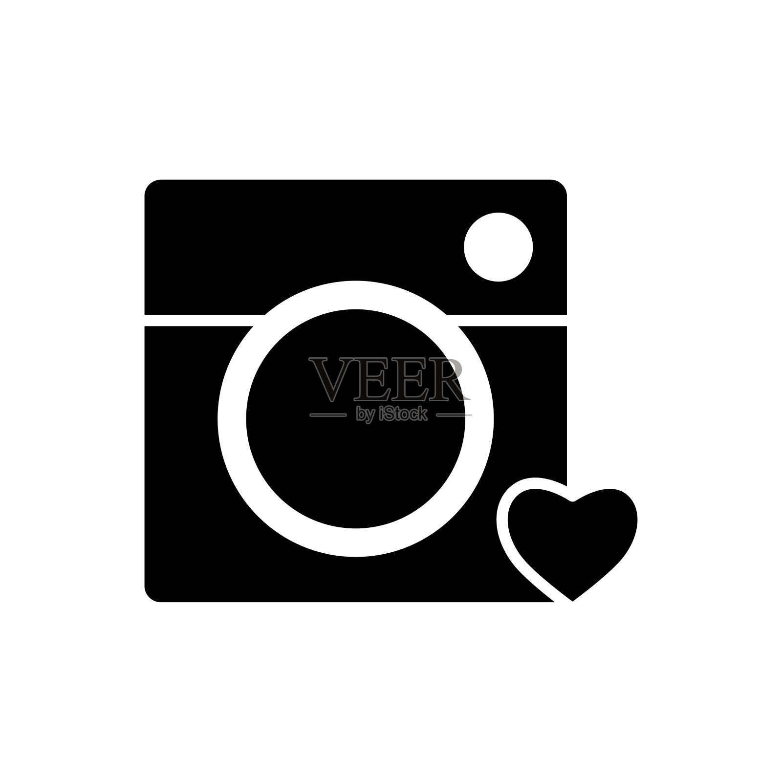 相机图标平面矢量模板设计流行图标素材