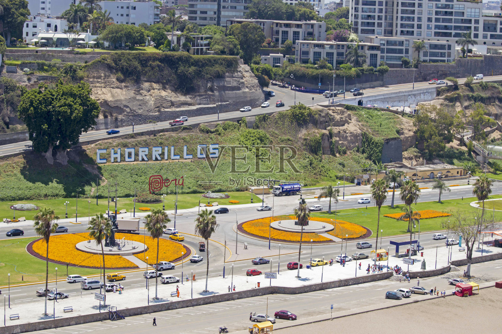 利马的绿色海岸照片摄影图片