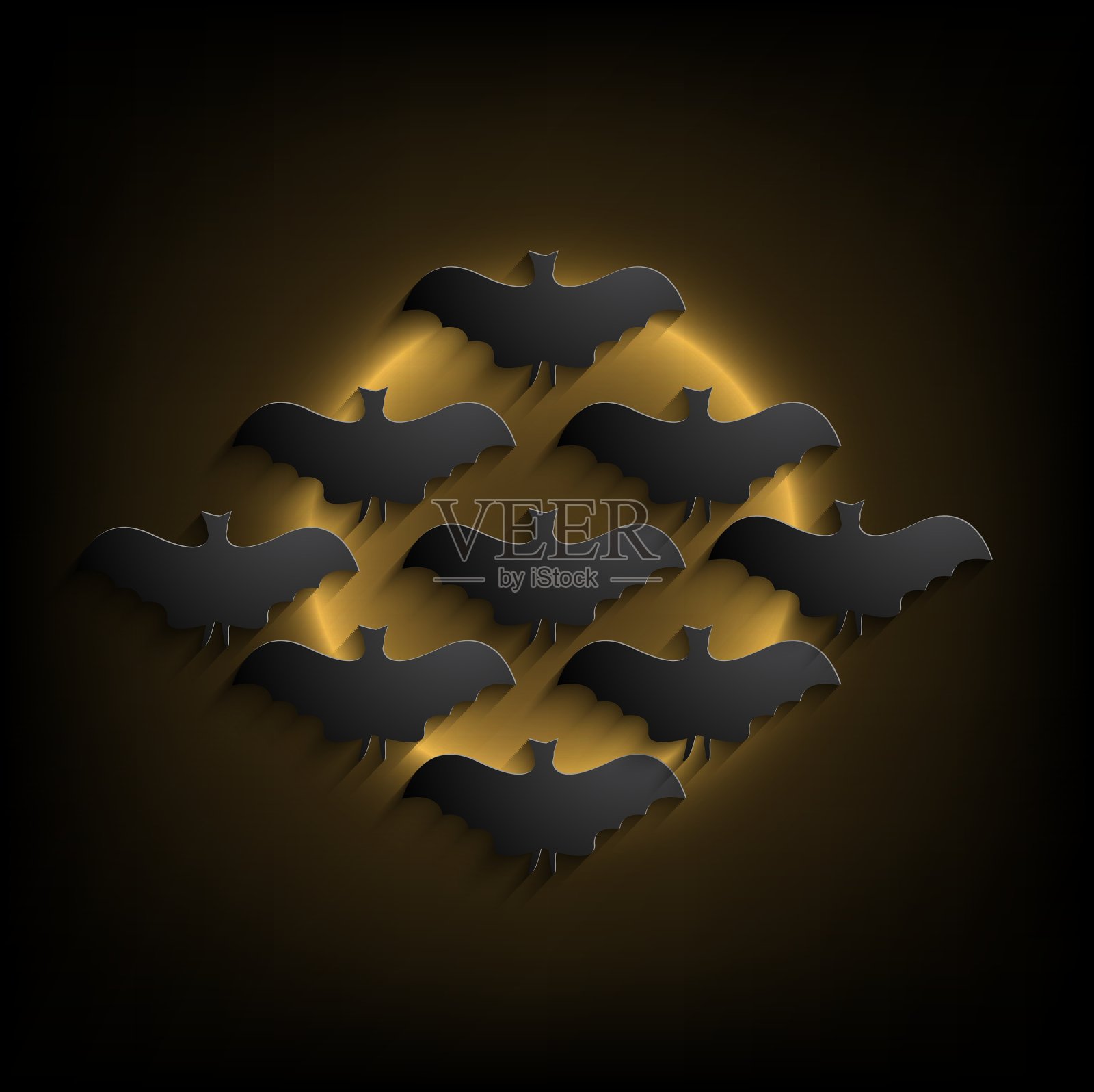 万圣节背景Eps10插画图片素材