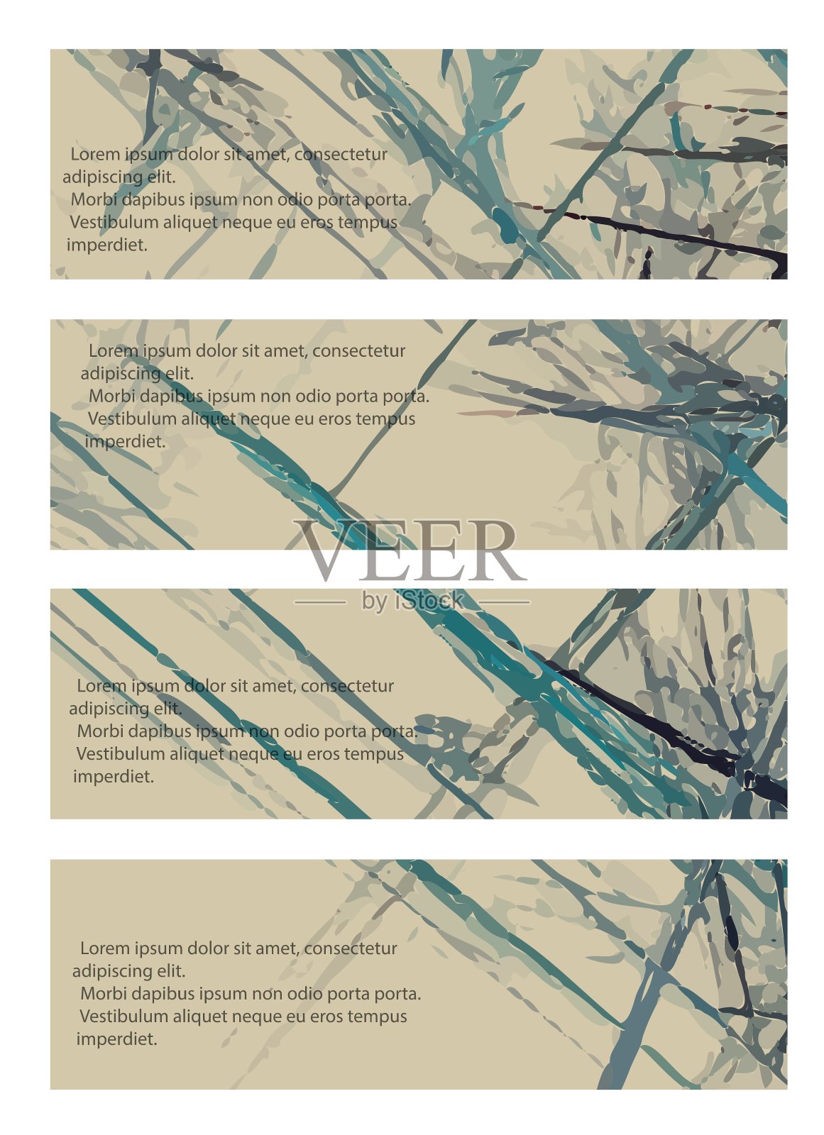 彩色网页贴纸标签和标签插画图片素材