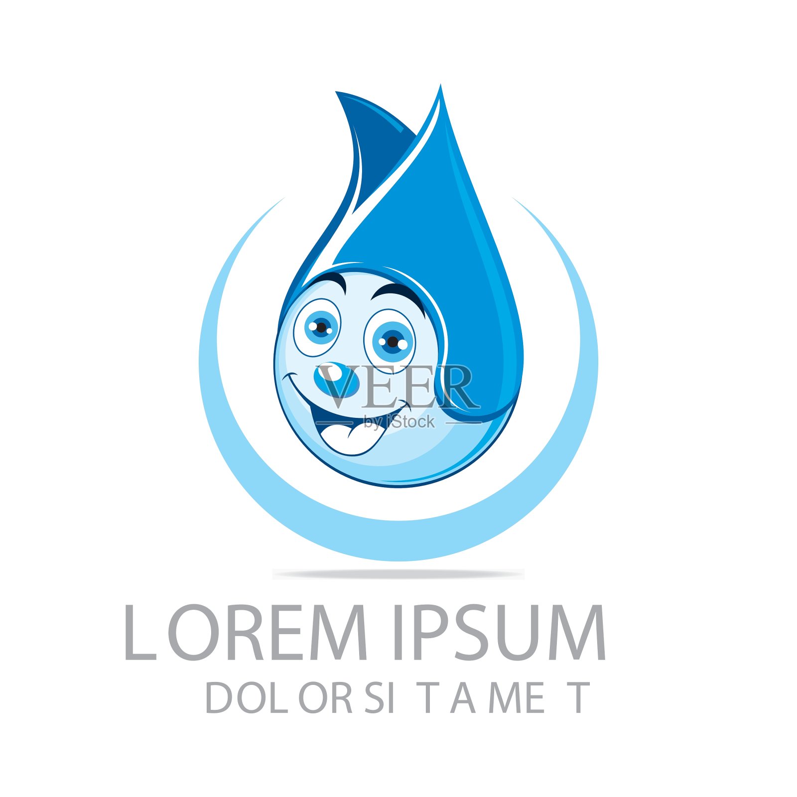 水滴象征事业图标插画图片素材