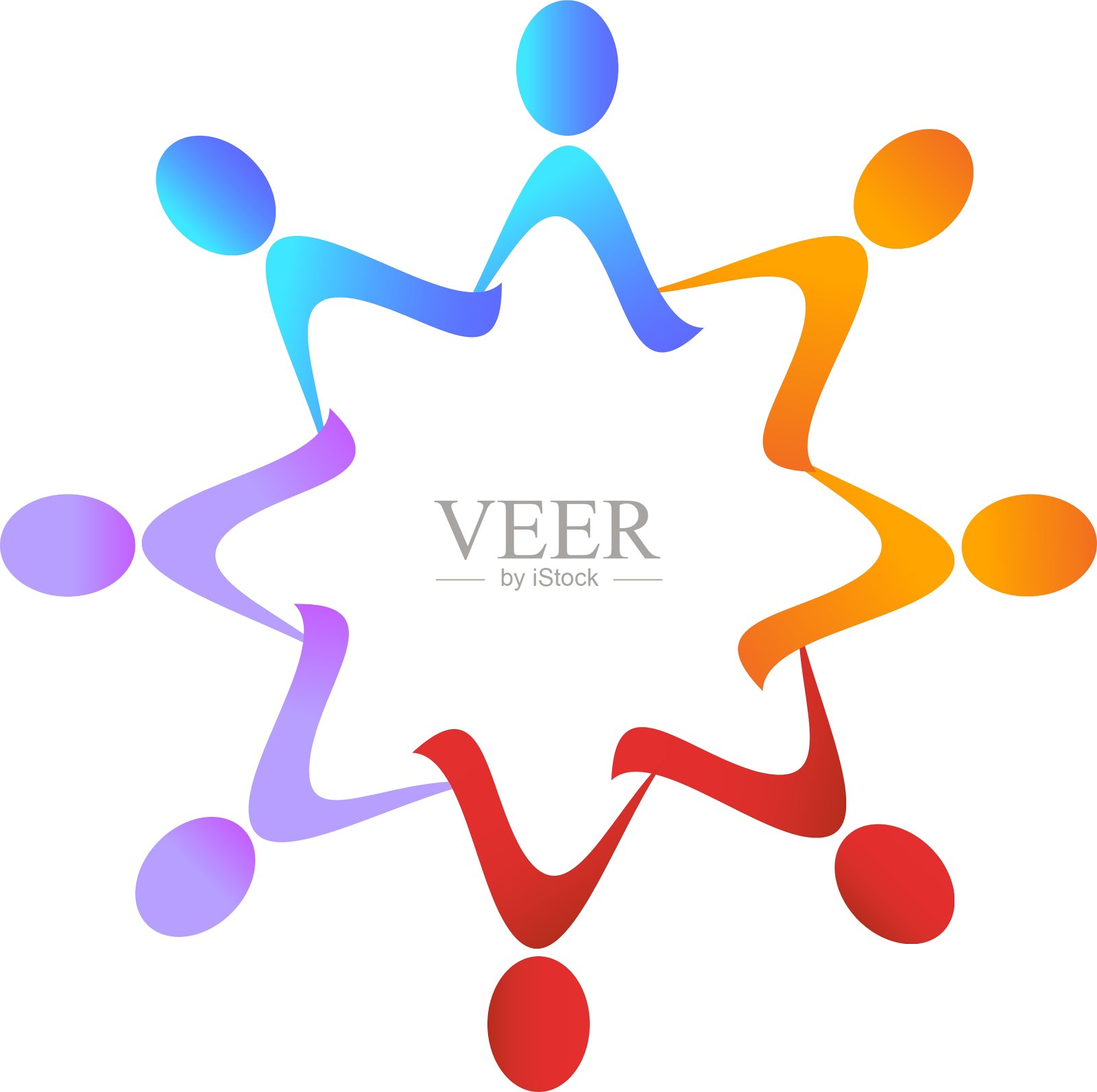 团队合作组织标志设计元素图片