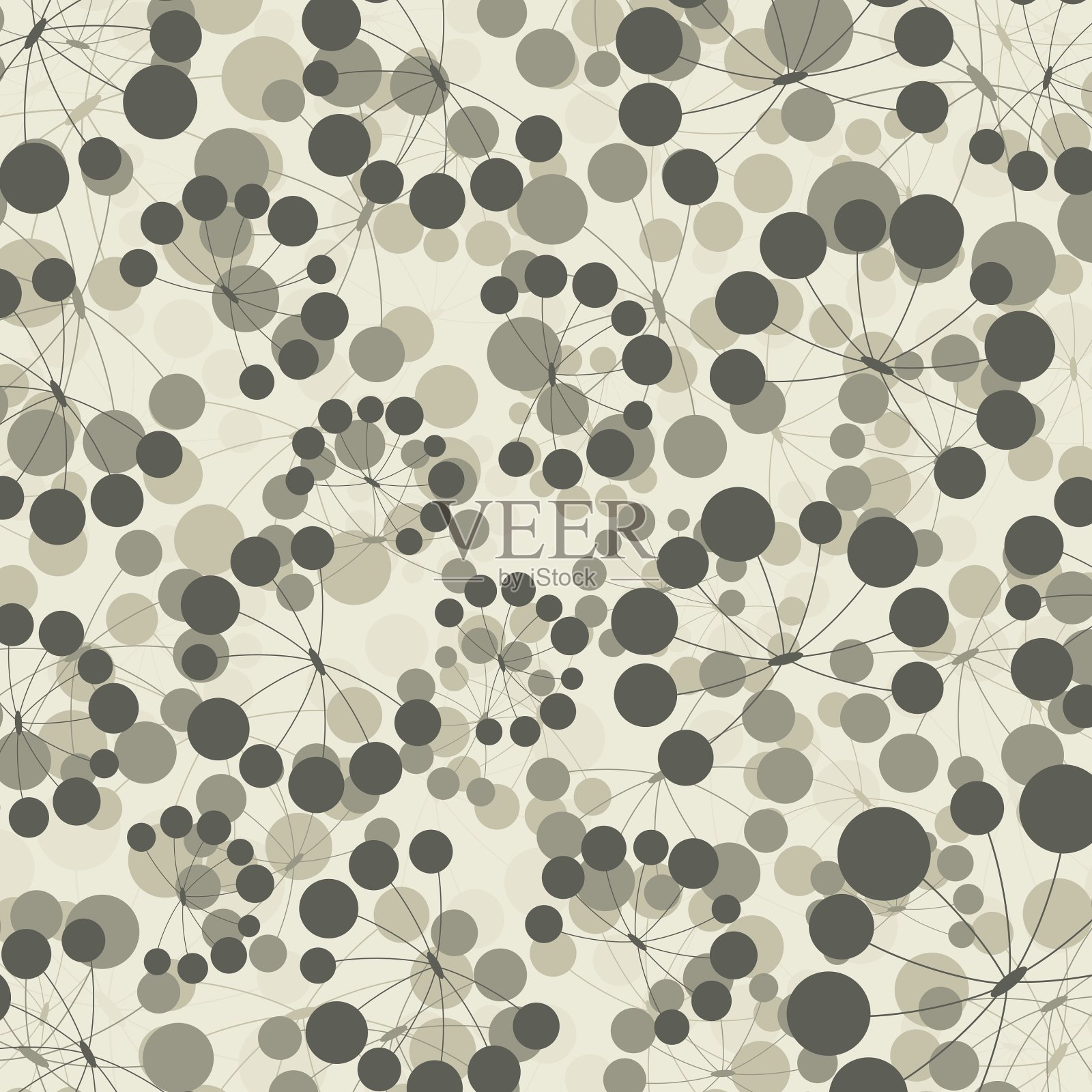 背景花灰色矢量插图插画图片素材