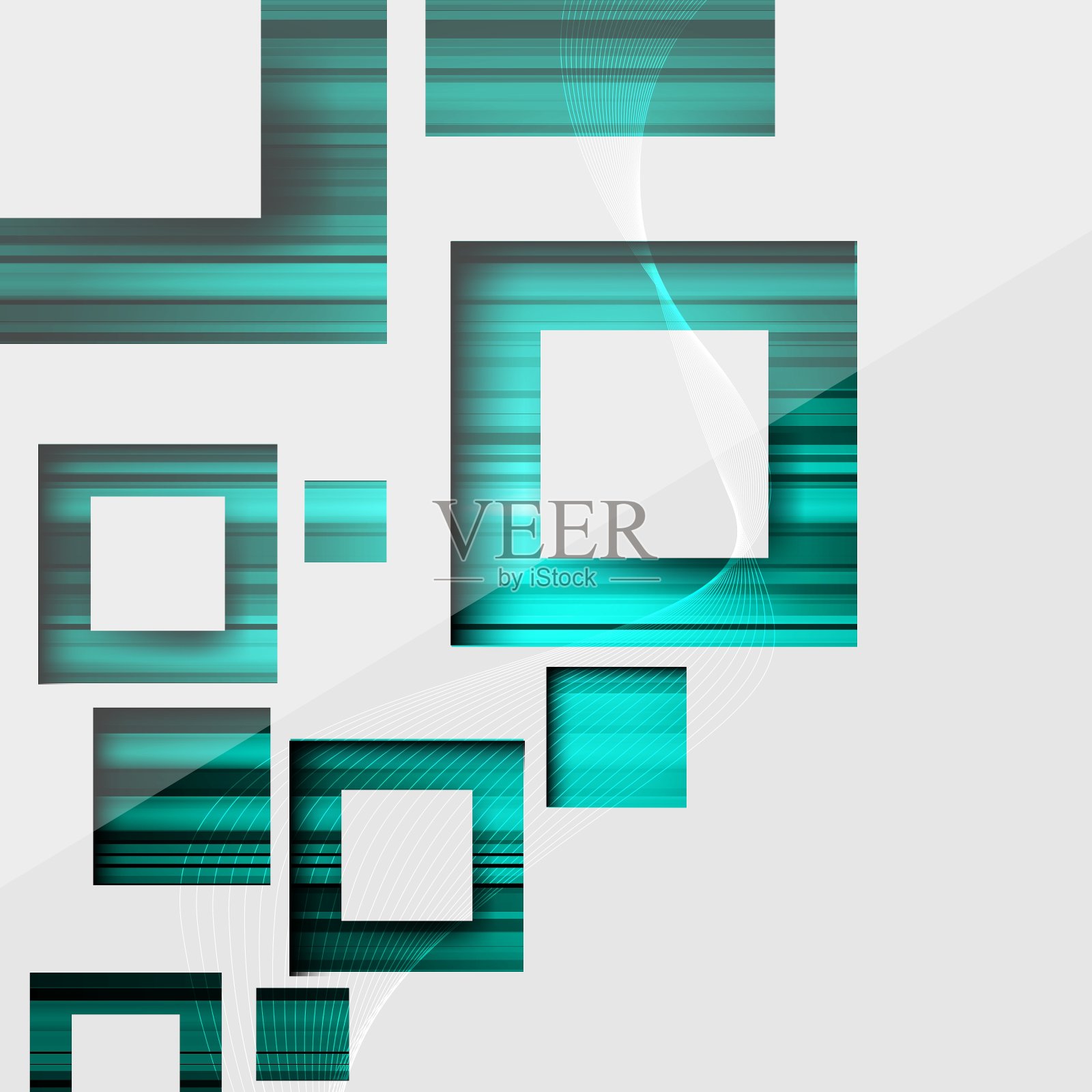 带彩色线条的抽象背景插画图片素材