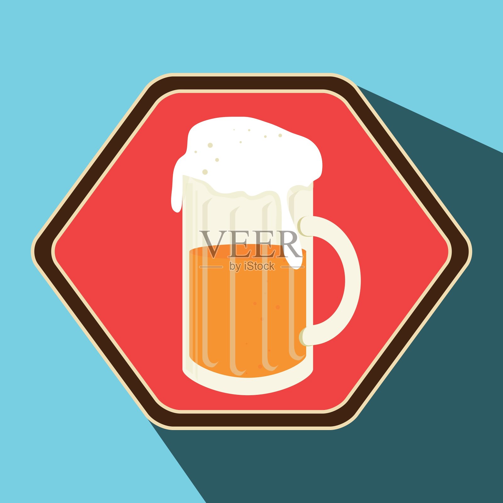 优质啤酒的图形插画图片素材