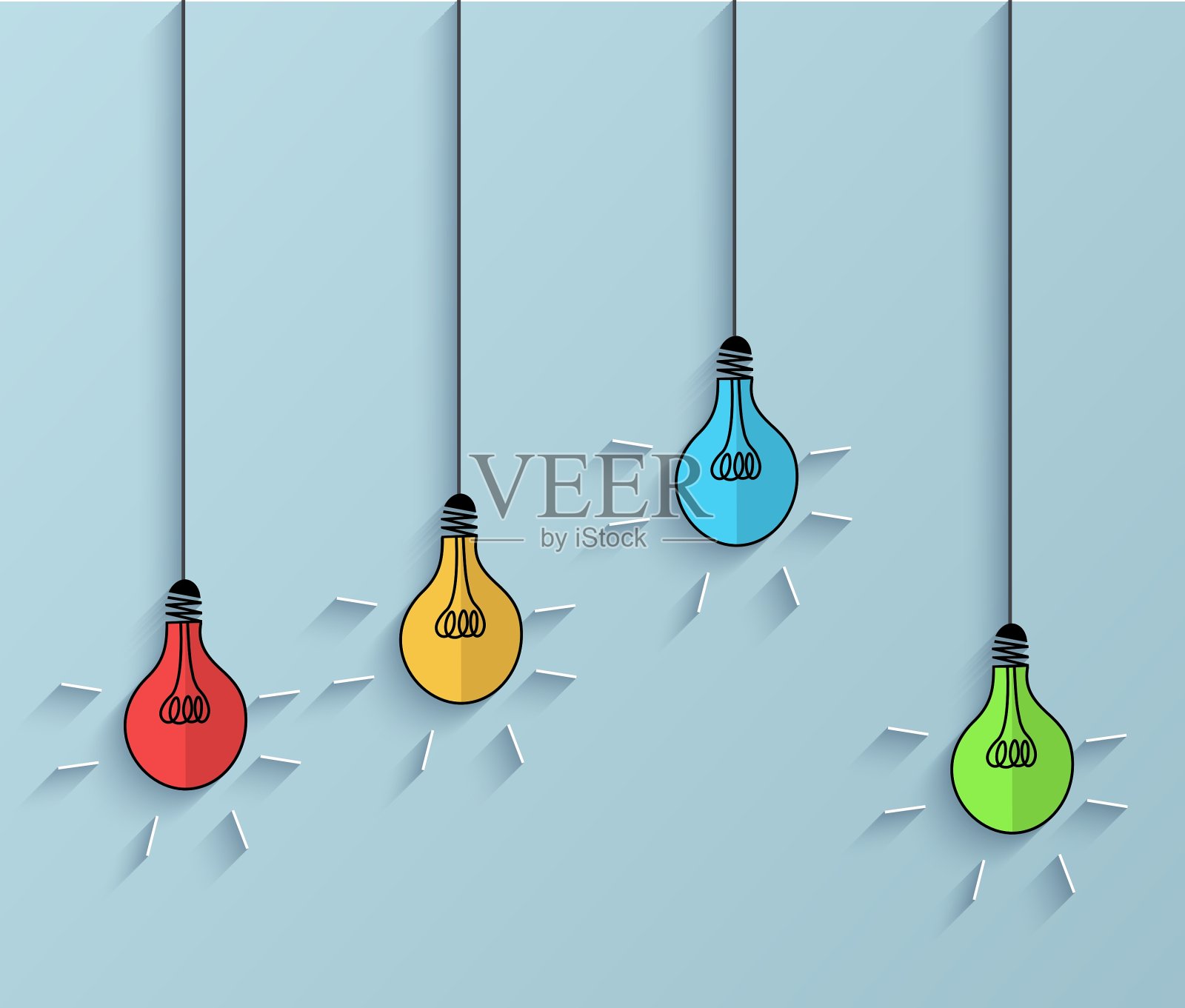 平面创意图标背景Eps 10插画图片素材