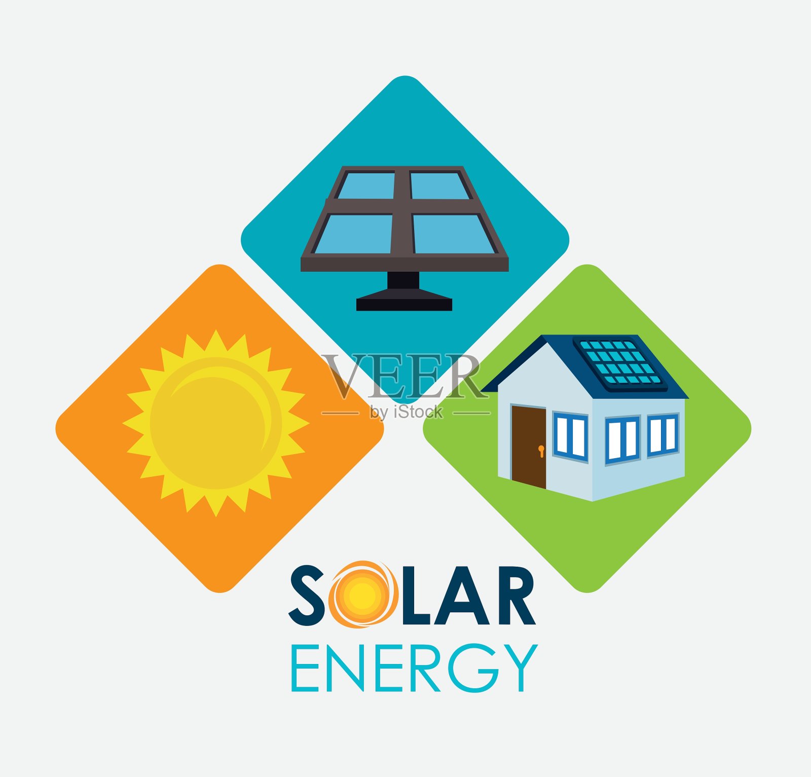 绿色能源设计插画图片素材