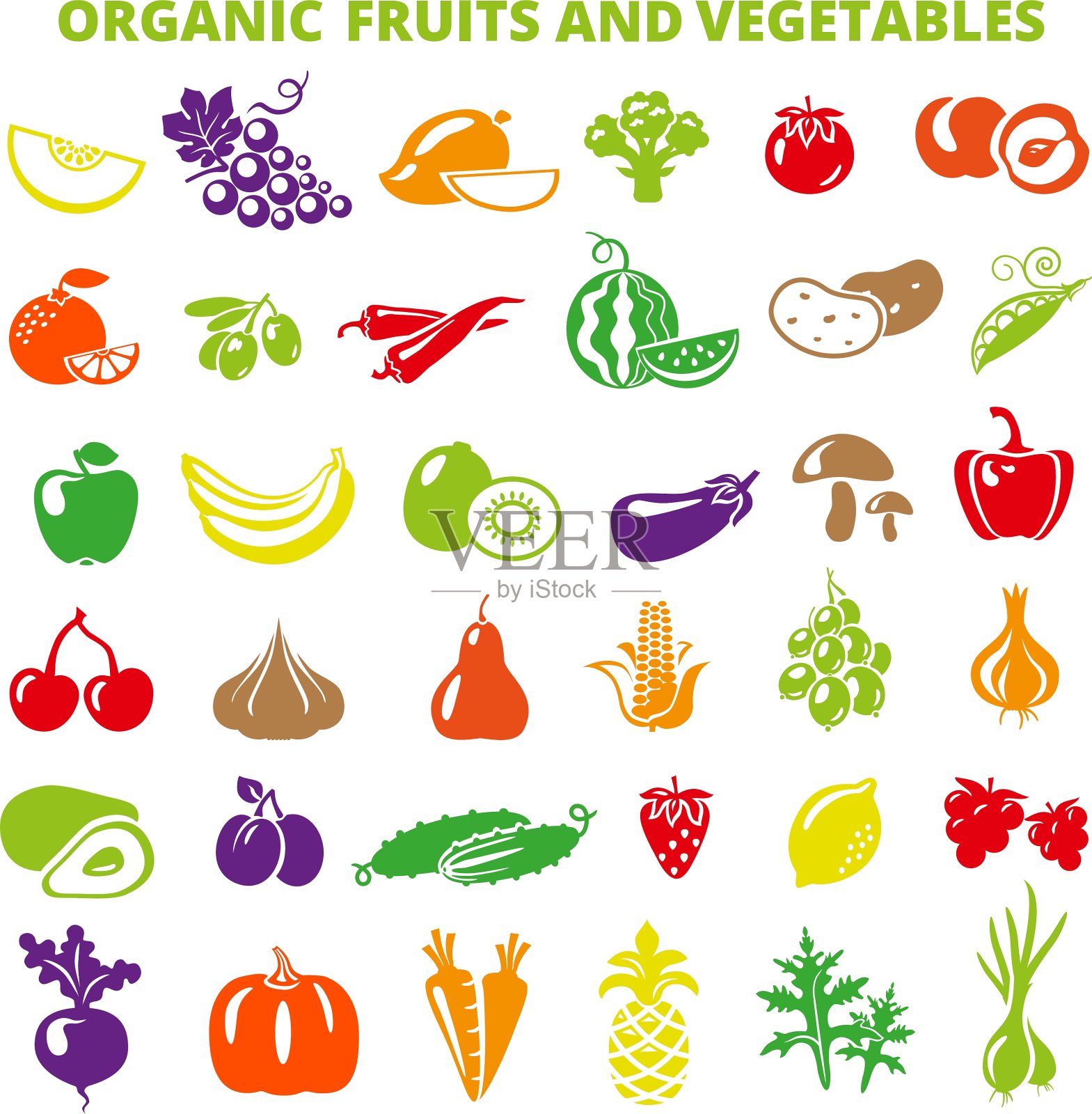 可爱的手绘图标图标素材