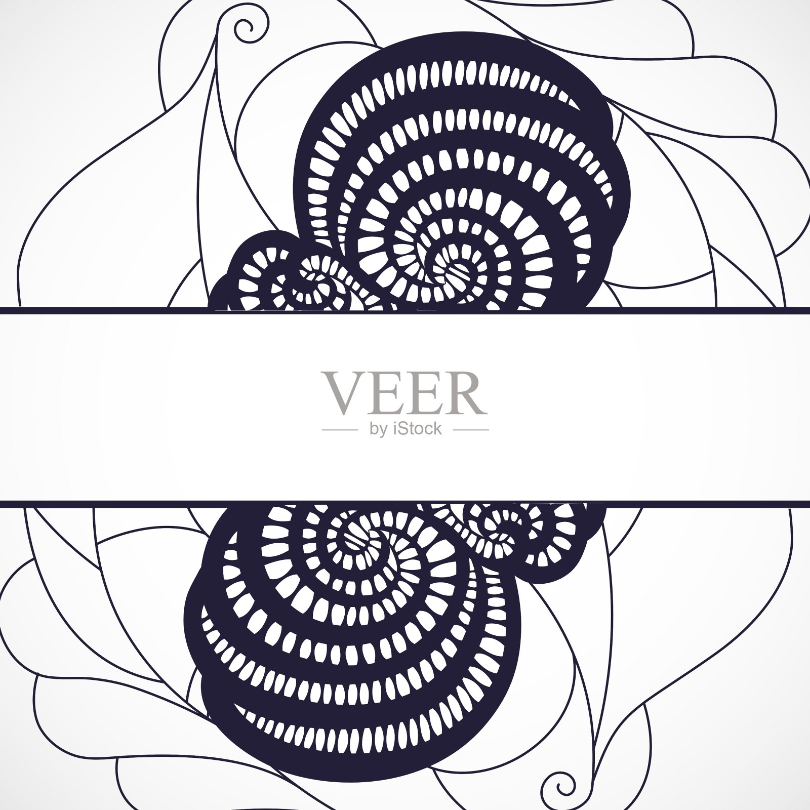 抽象的黑色框架插画图片素材