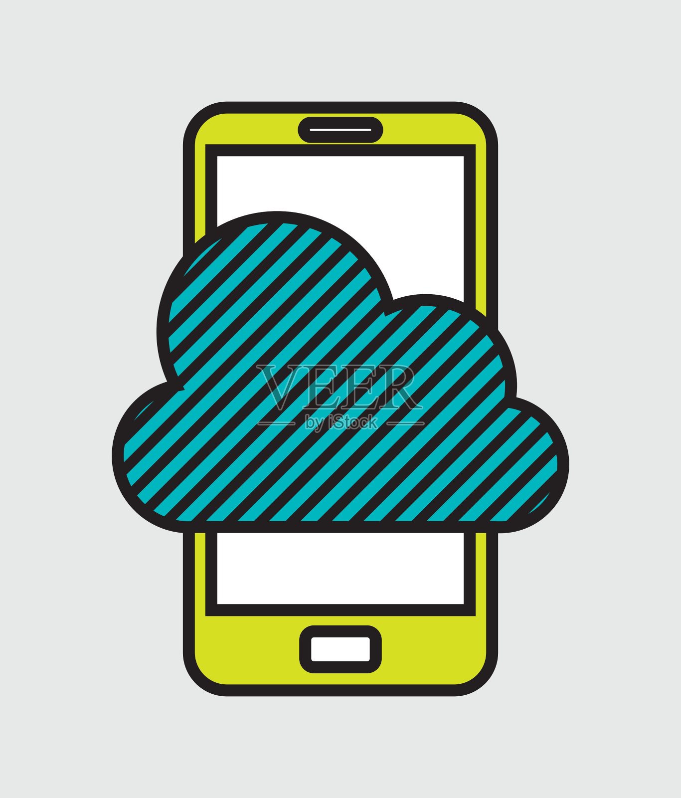 移动技术设计插画图片素材