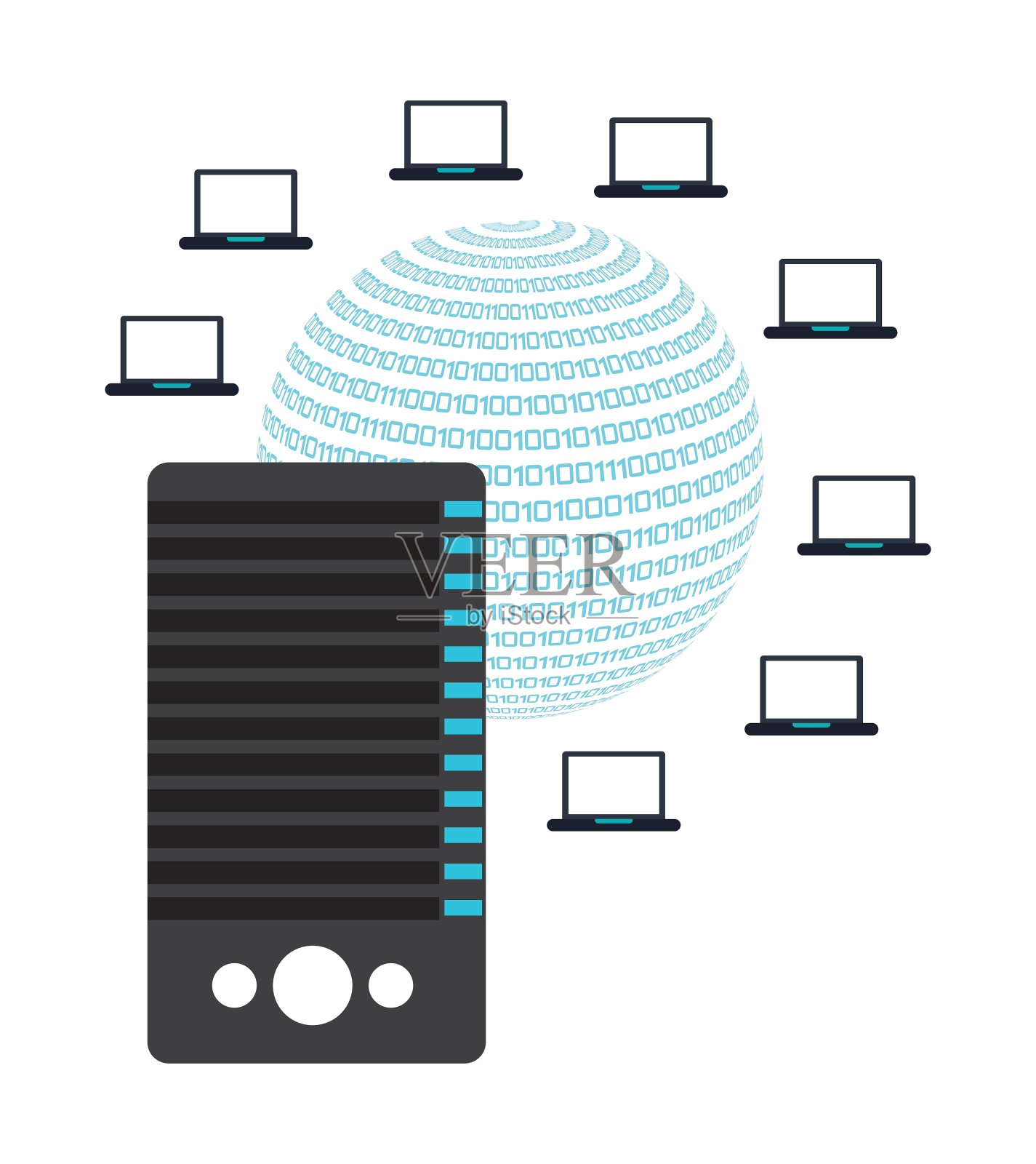 数据中心插画图片素材