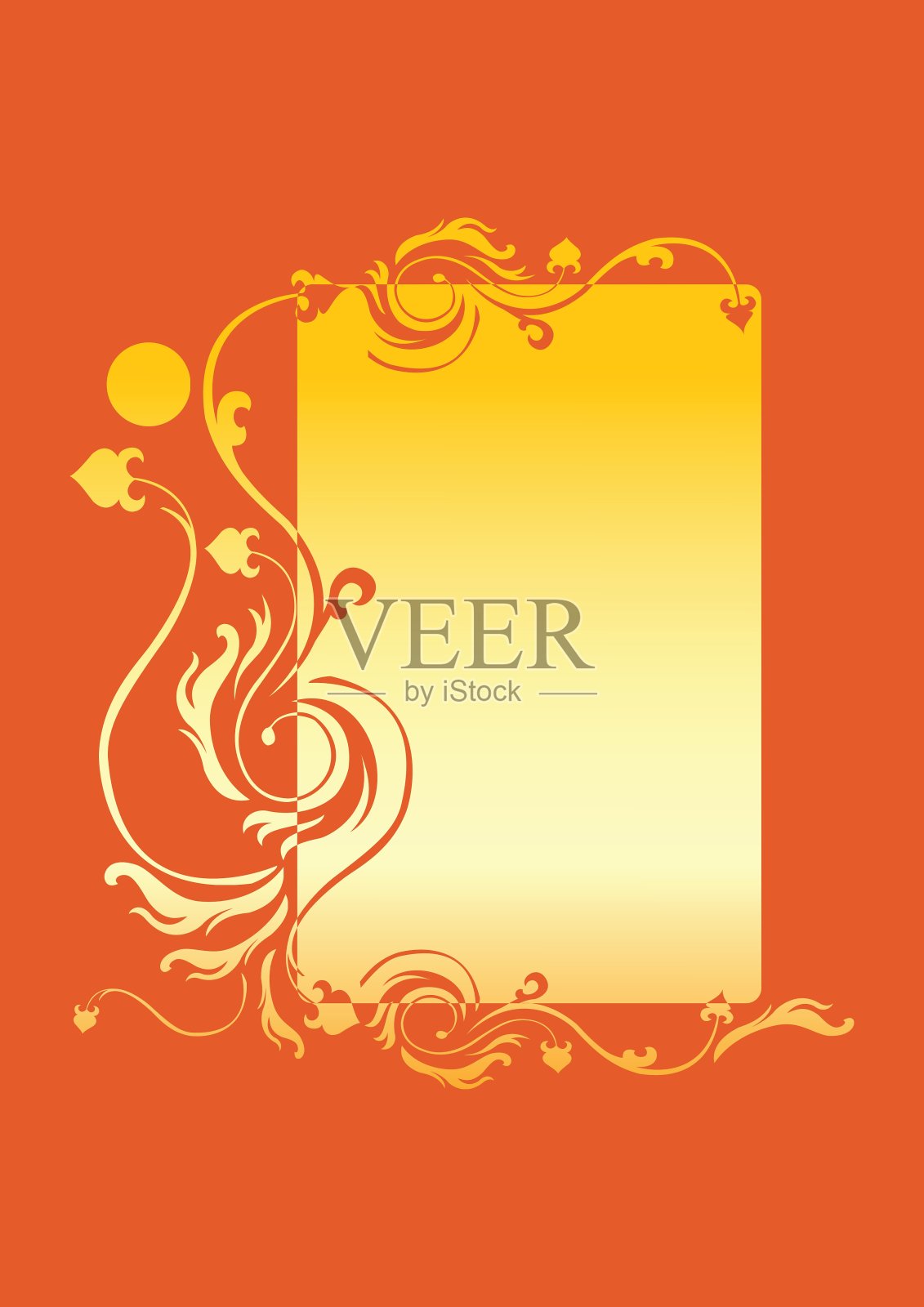 抽象的花边插画图片素材