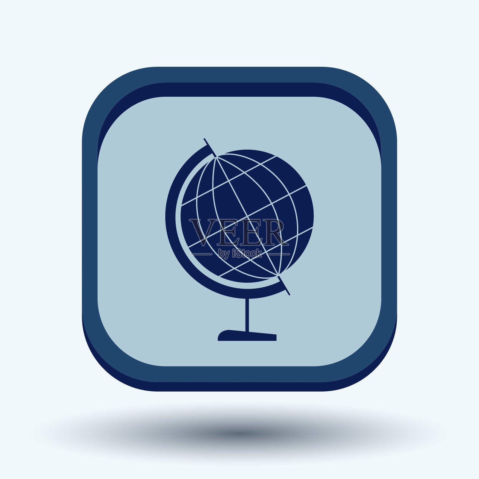 地球符号图标地理插画图片素材