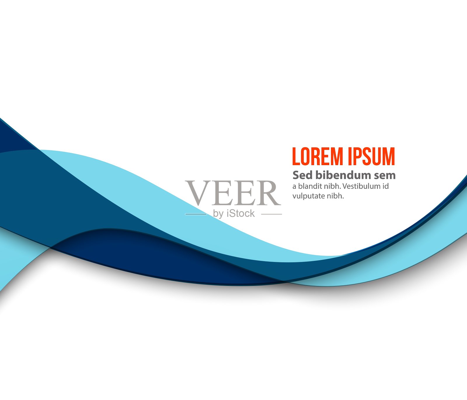 抽象色波设计元素插画图片素材