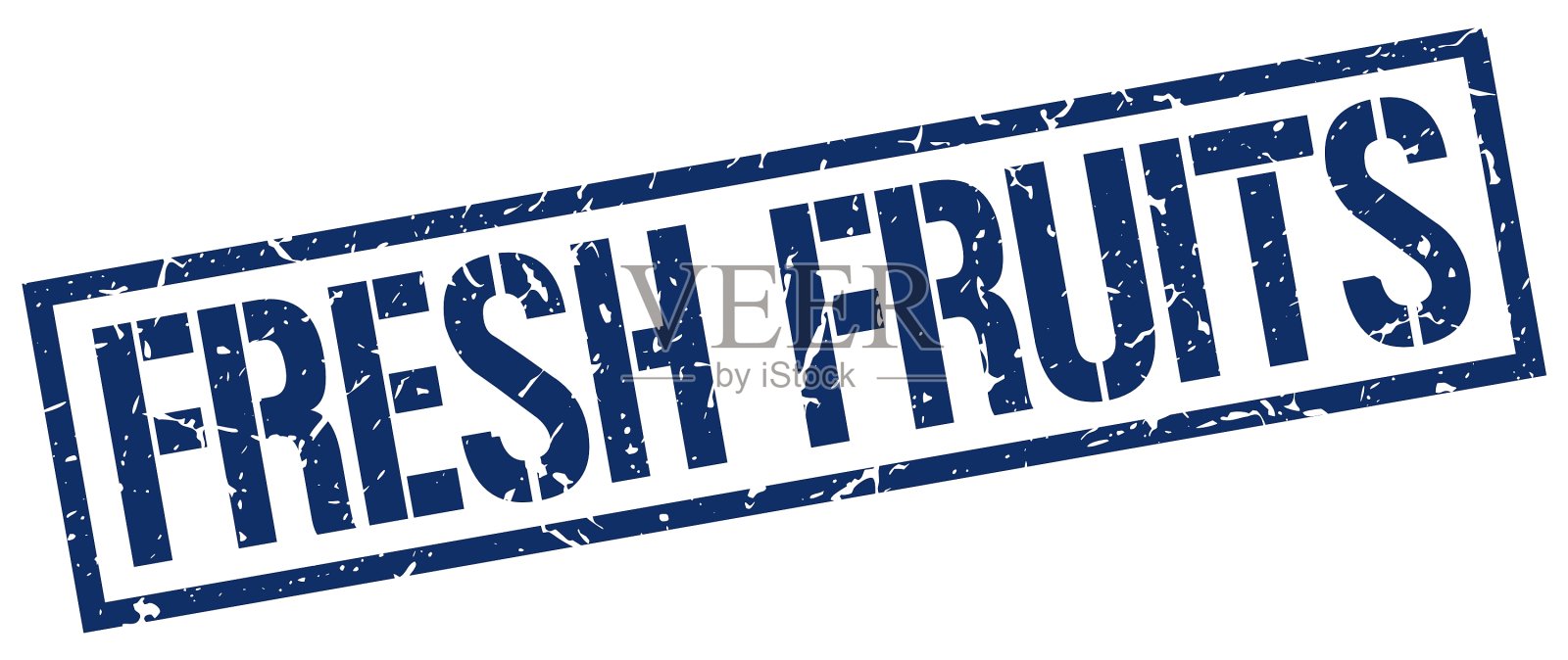 新鲜水果的邮票插画图片素材
