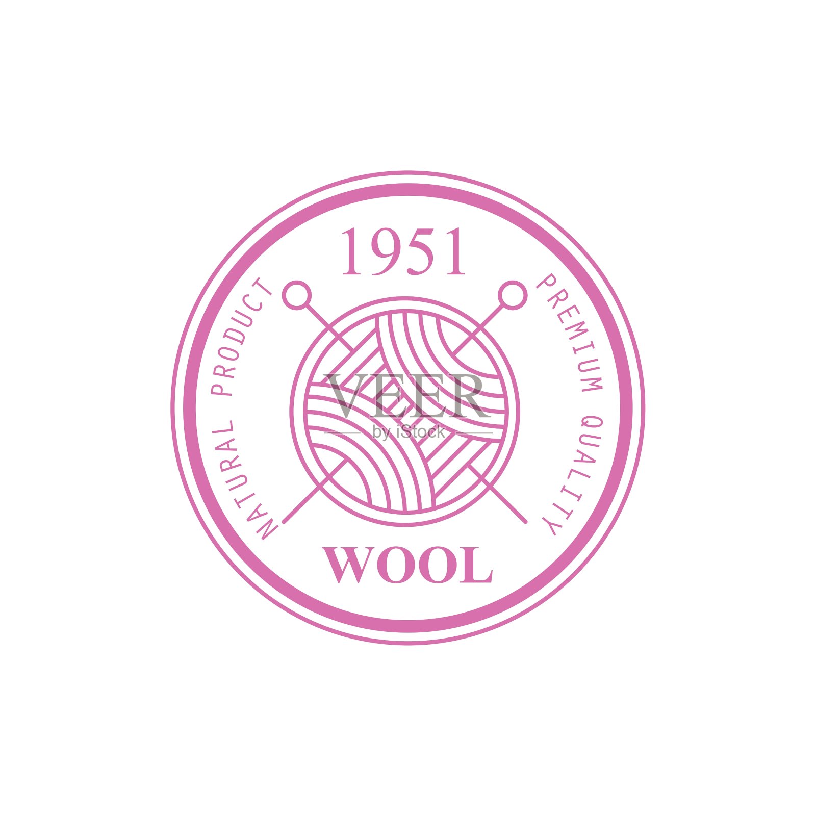 羊毛粉色产品标识设计设计元素图片