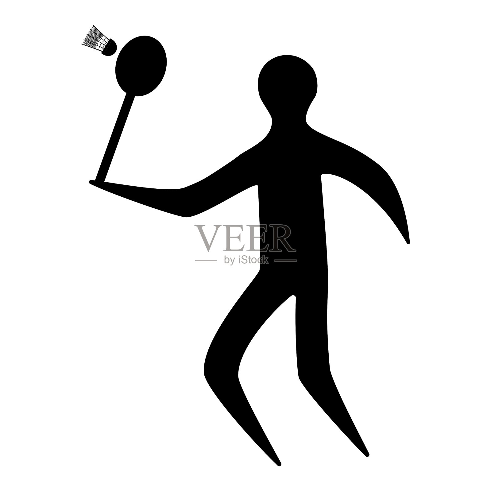 运动员图标平面剪影设计元素图片