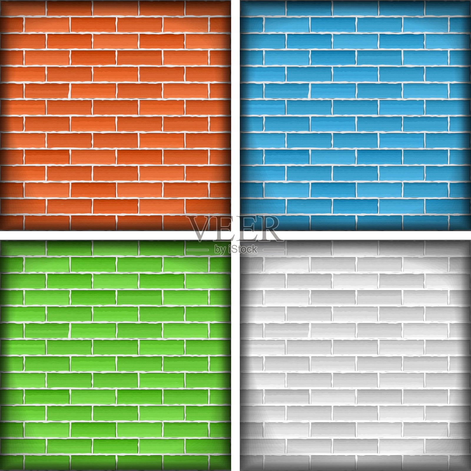 古老的砖墙插画图片素材