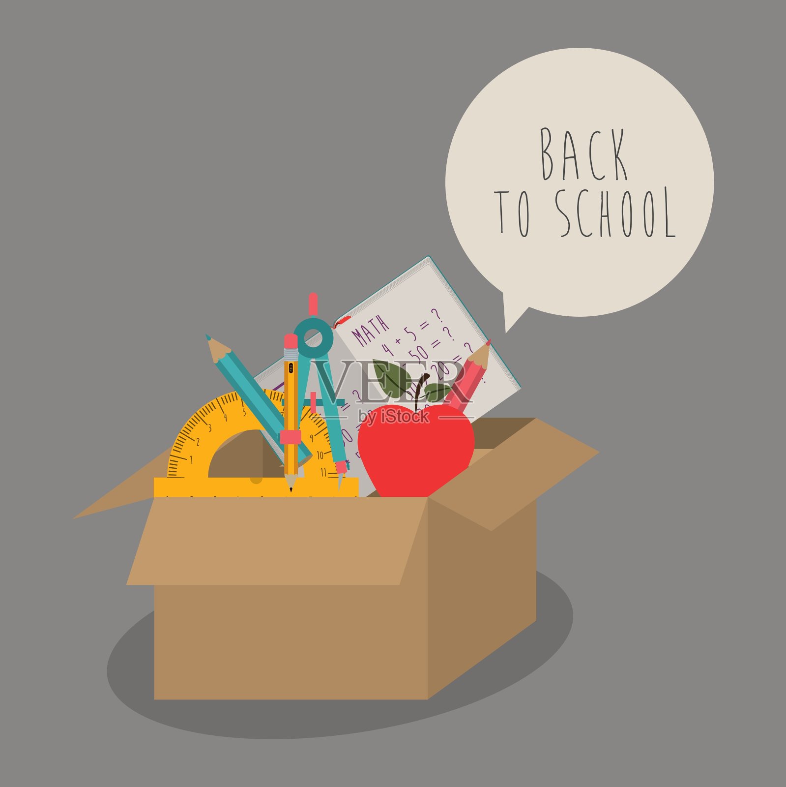 回到学校设计插画图片素材