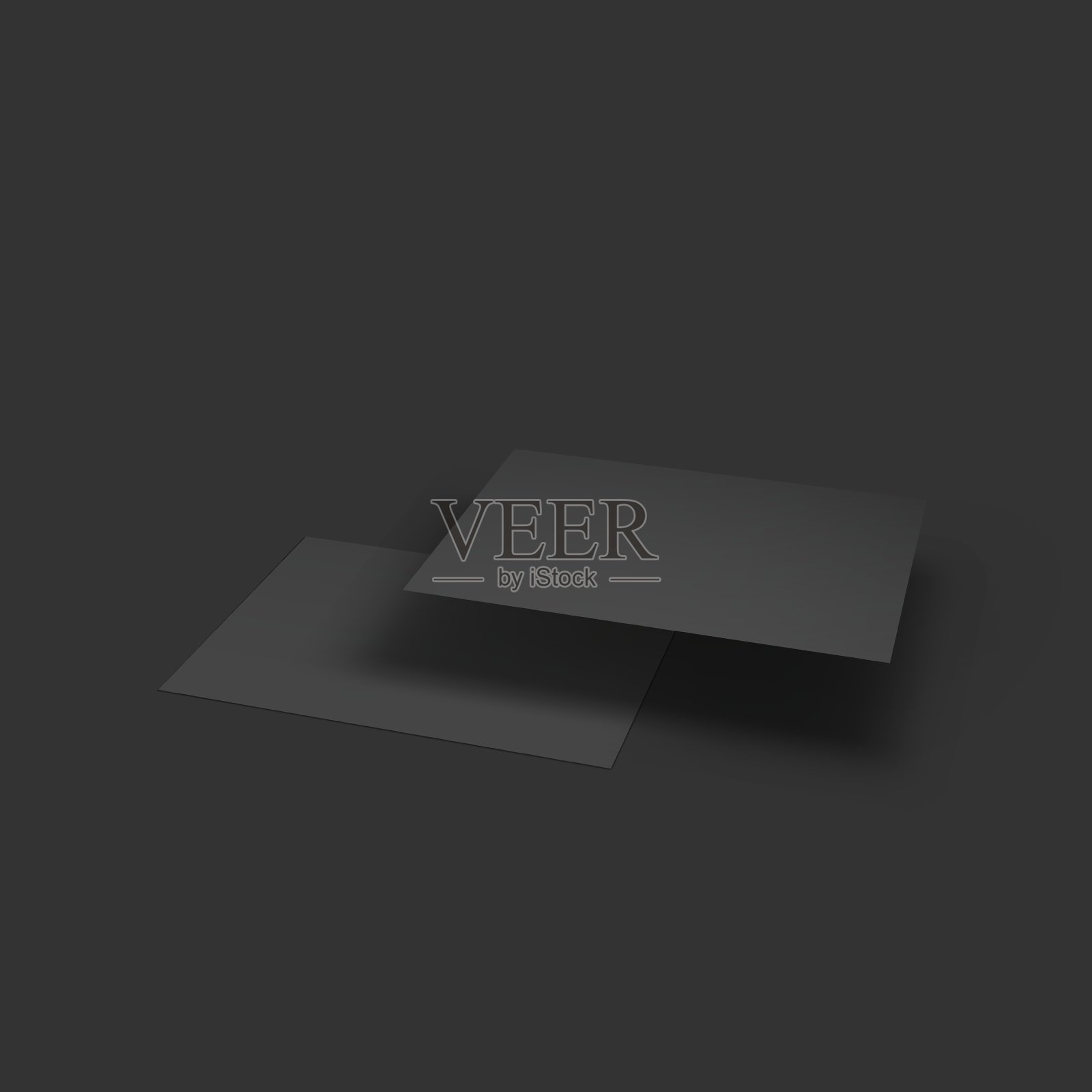 叠页有弯角的业务插画图片素材