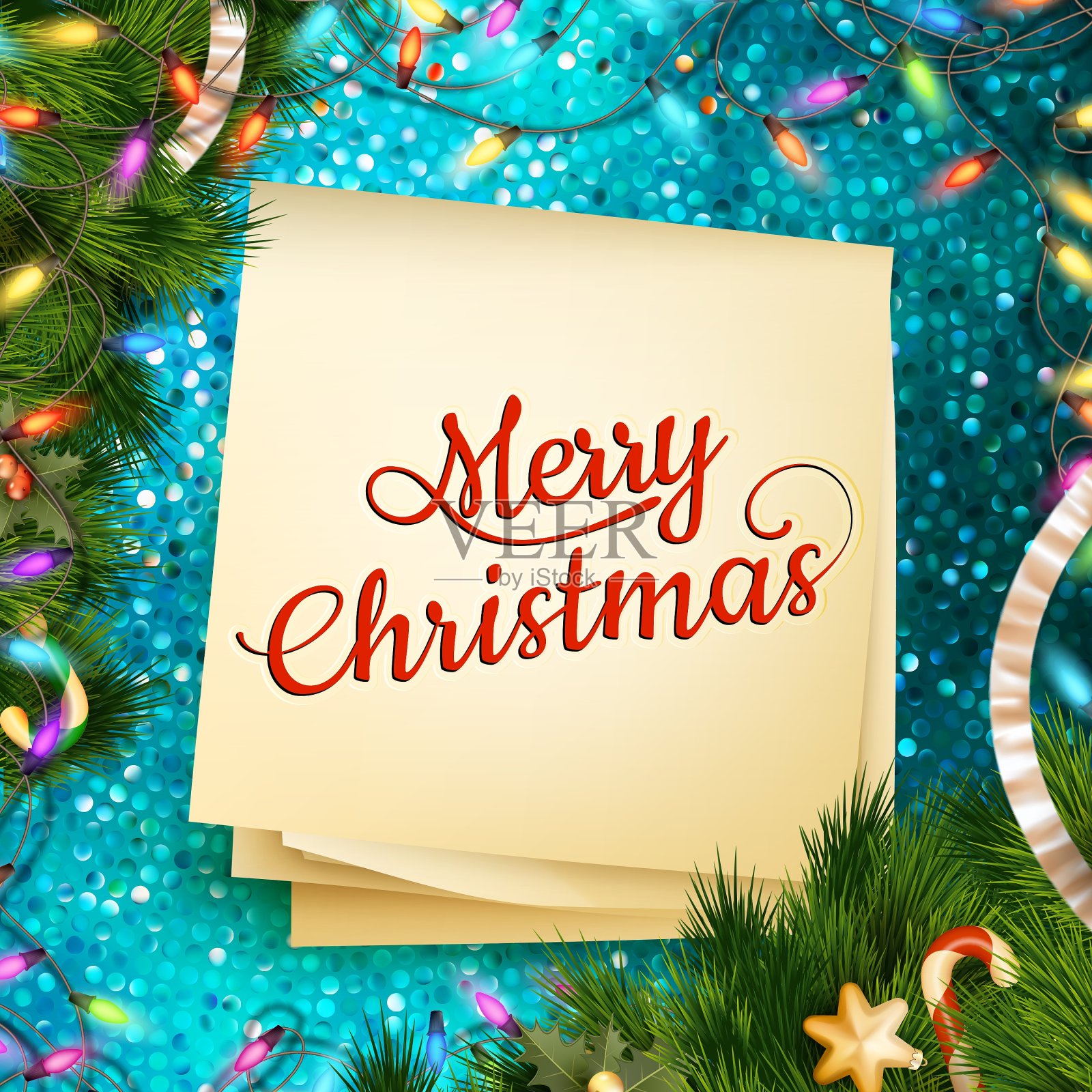 圣诞贺卡EPS 10设计模板素材