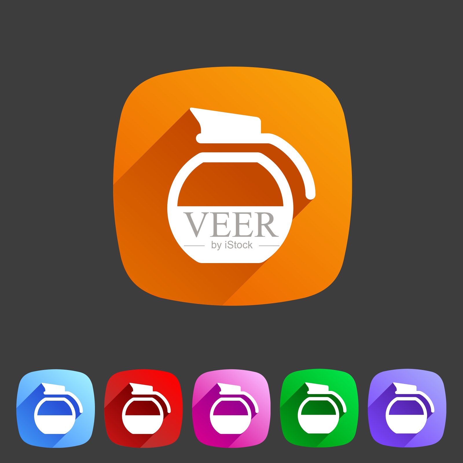 咖啡壶水壶图标平面网页标志符号标志图标素材