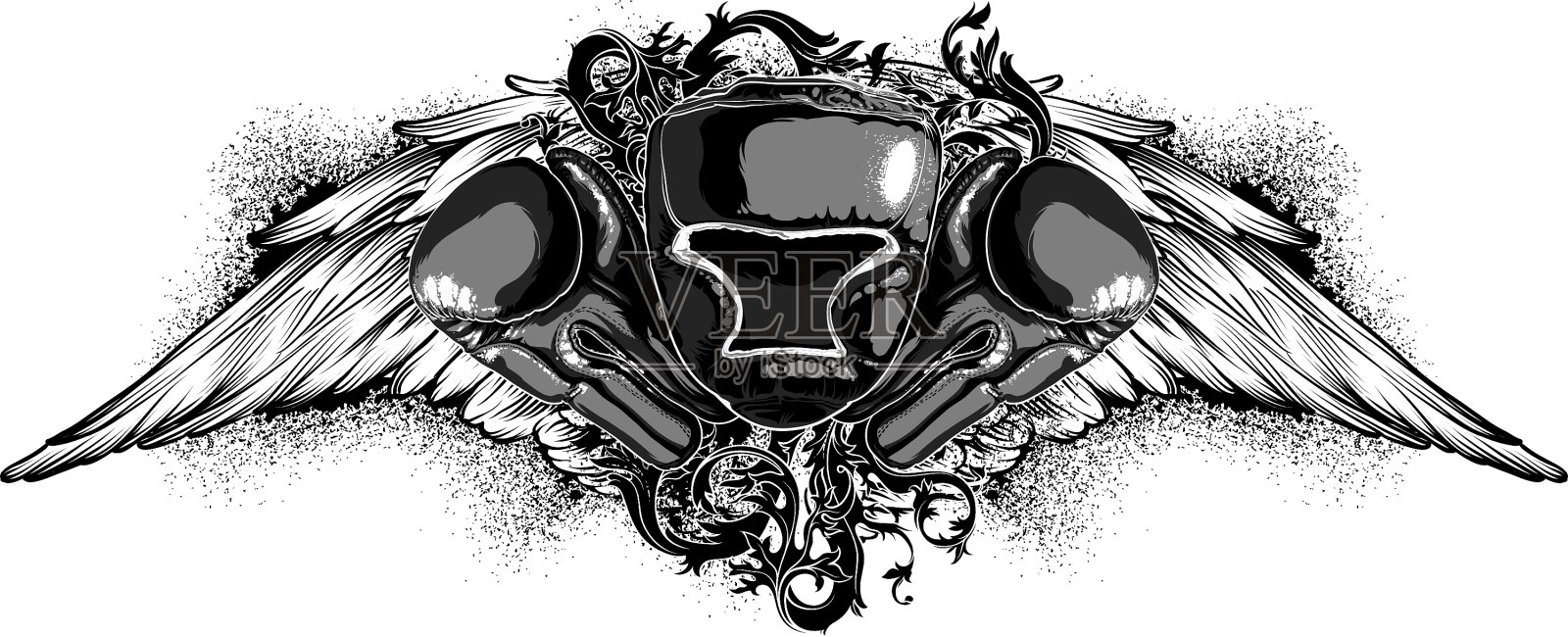 拳击运动设计元素图片