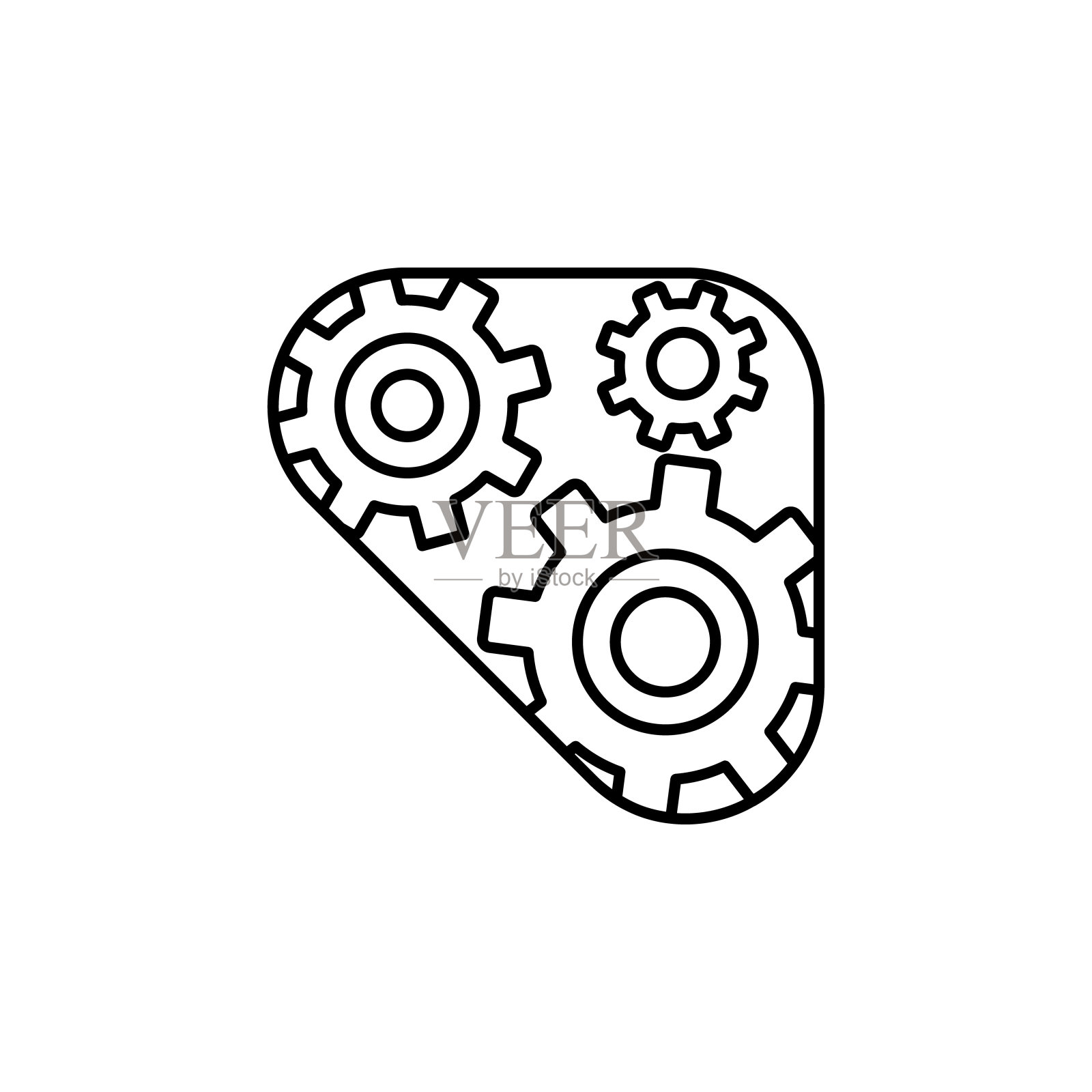 输送机，物流线插图图标上的白色背景图标素材