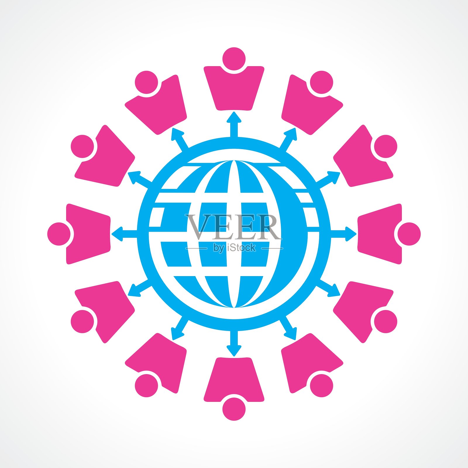 通讯与网络概念图标素材