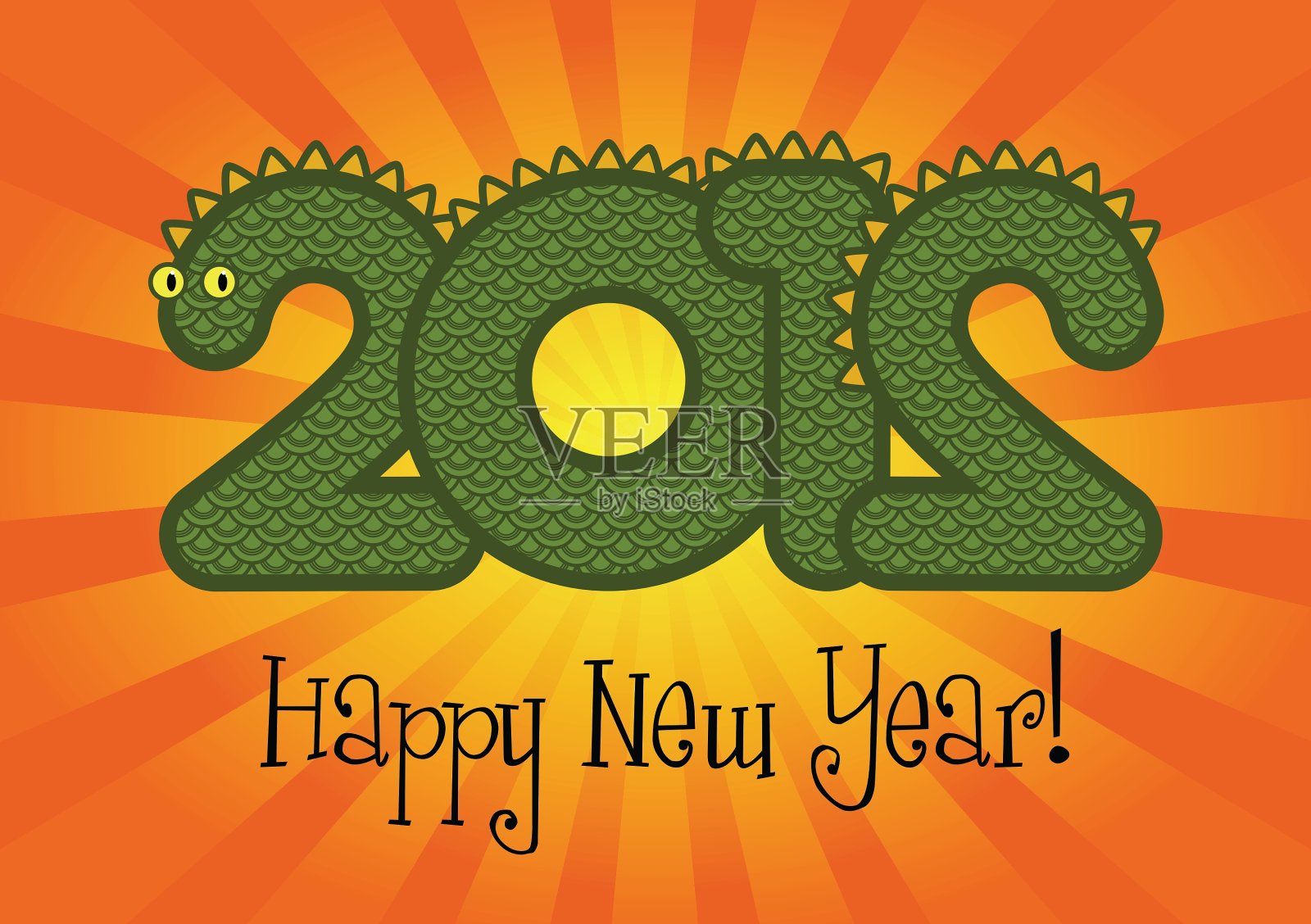 新年快乐2012设计模板素材