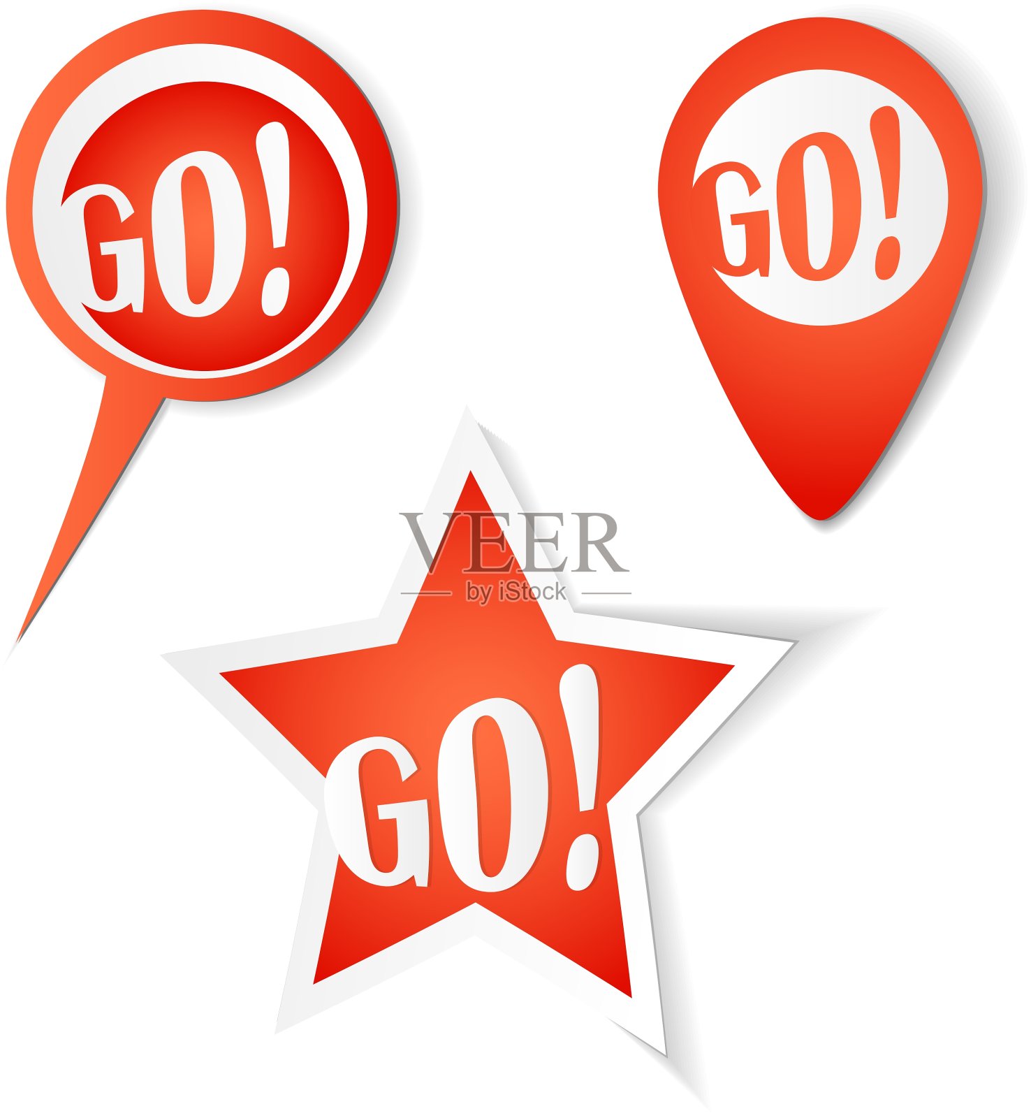 泡泡贴纸套装设计元素图片