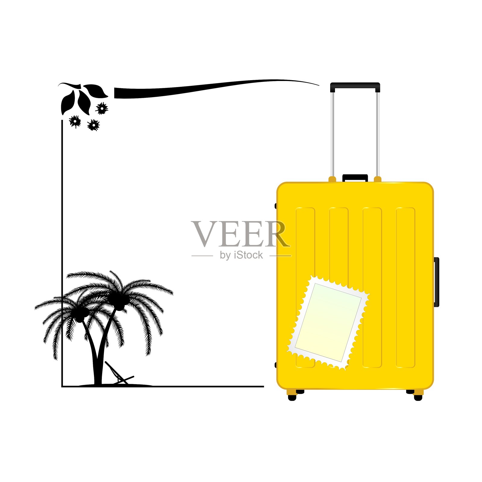 旅游包的天堂图标素材