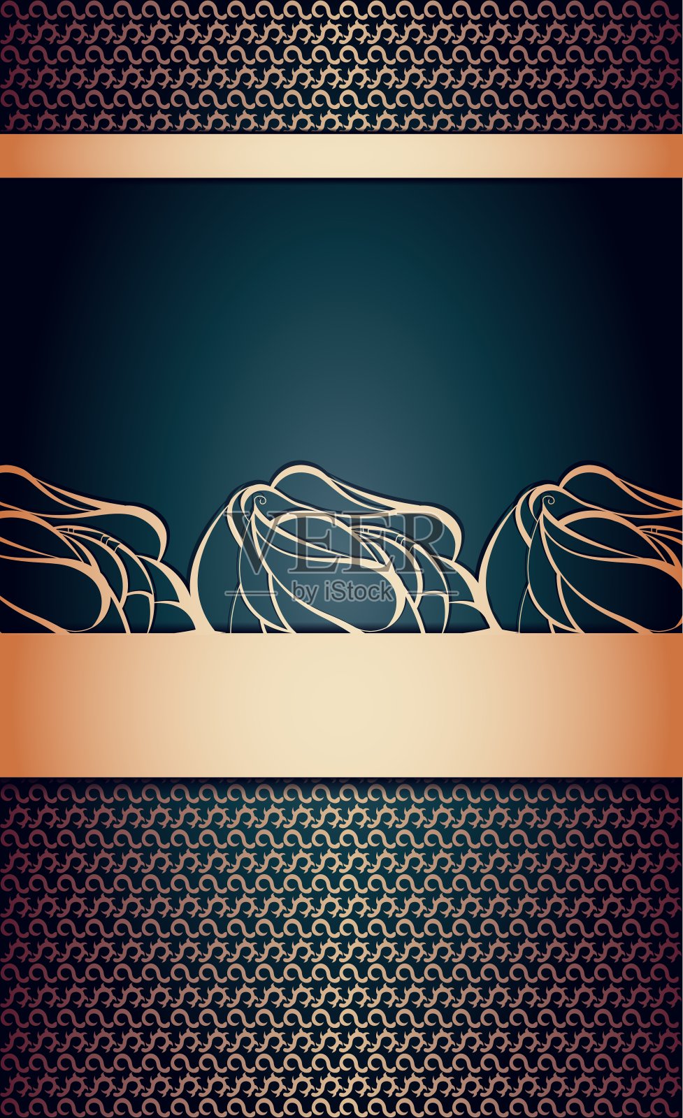 古董金色背景插画图片素材