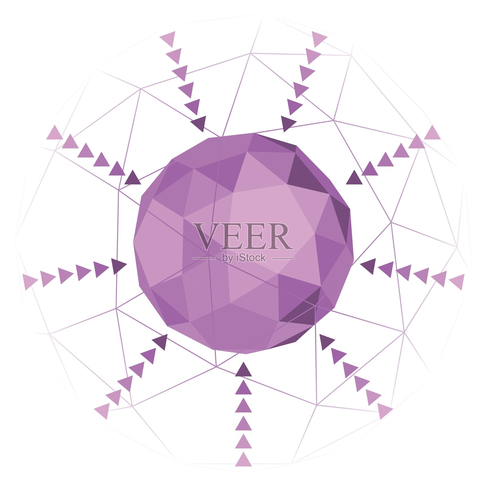 抽象多面体背景设计设计元素图片