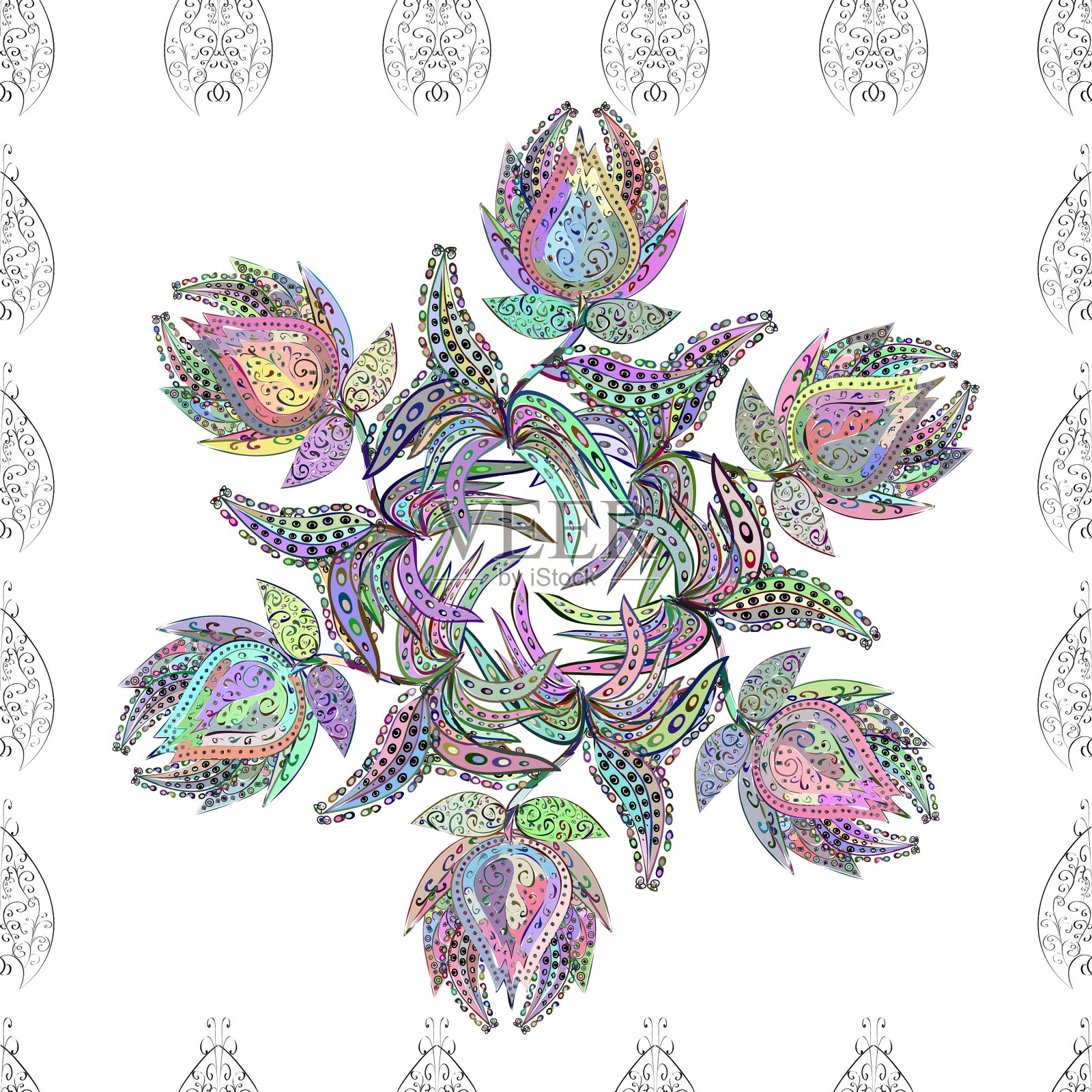 无缝纹理插画图片素材