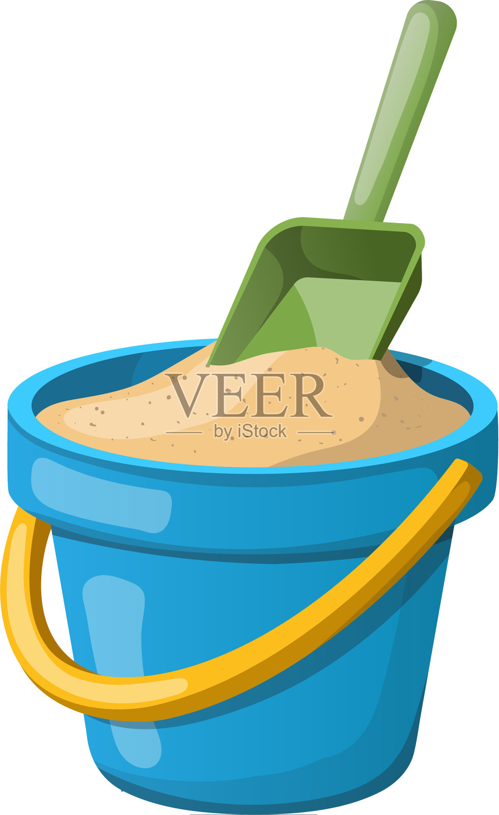 砂斗及铲设计元素图片