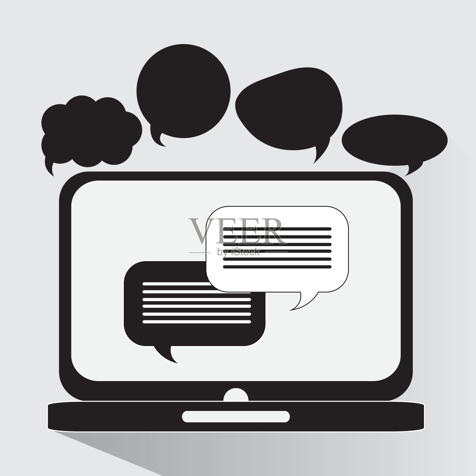 沟通与聊天设计插画图片素材