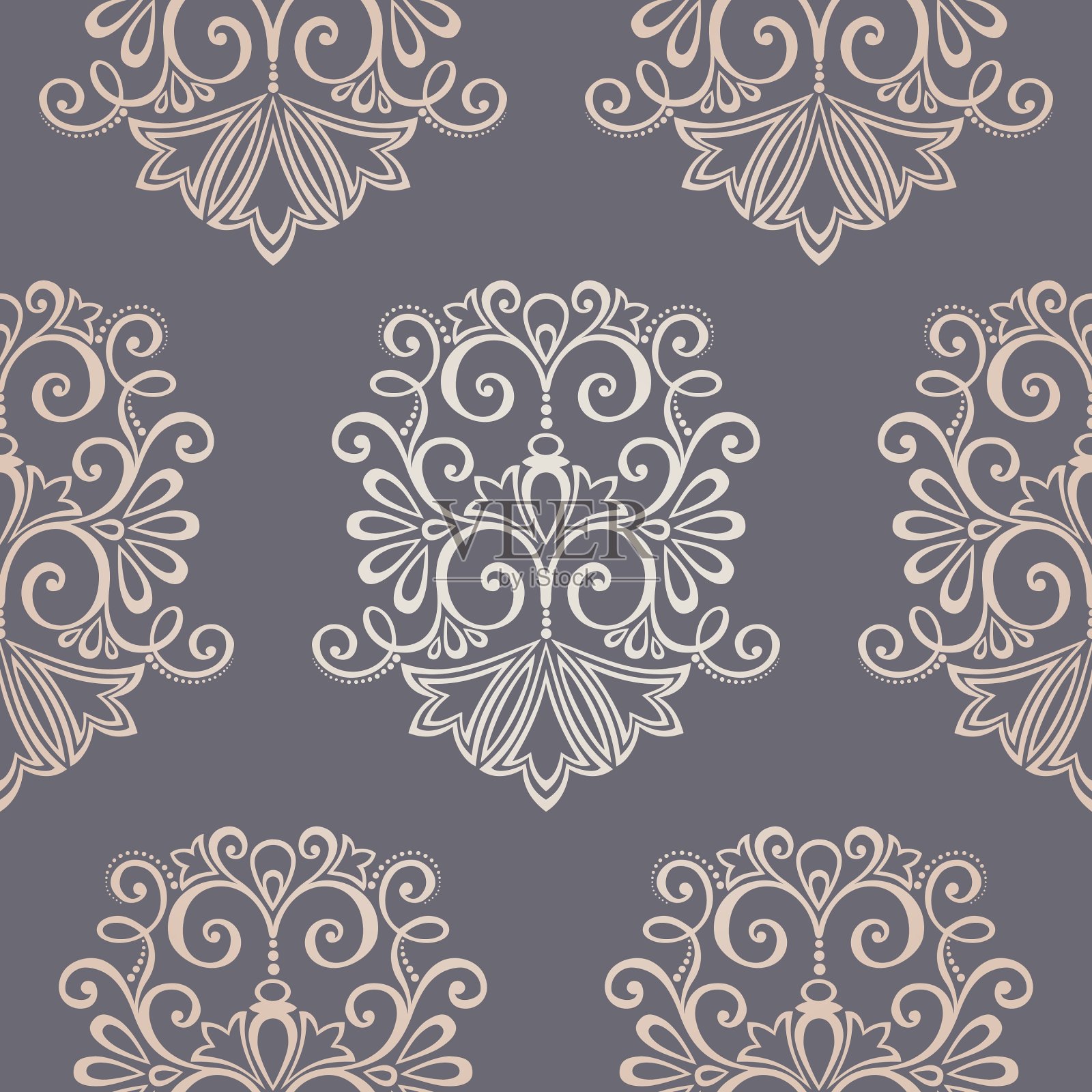 无缝的华丽的模式插画图片素材