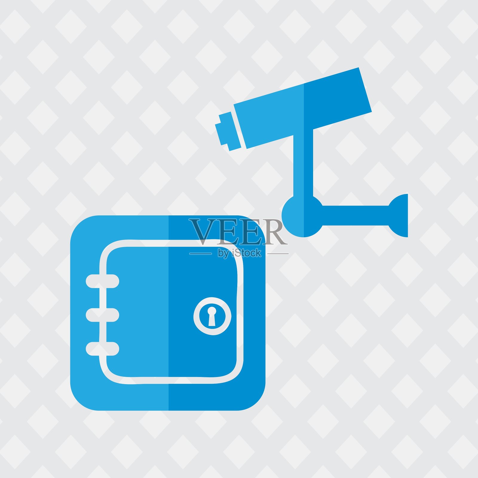 安全系统设计插画图片素材