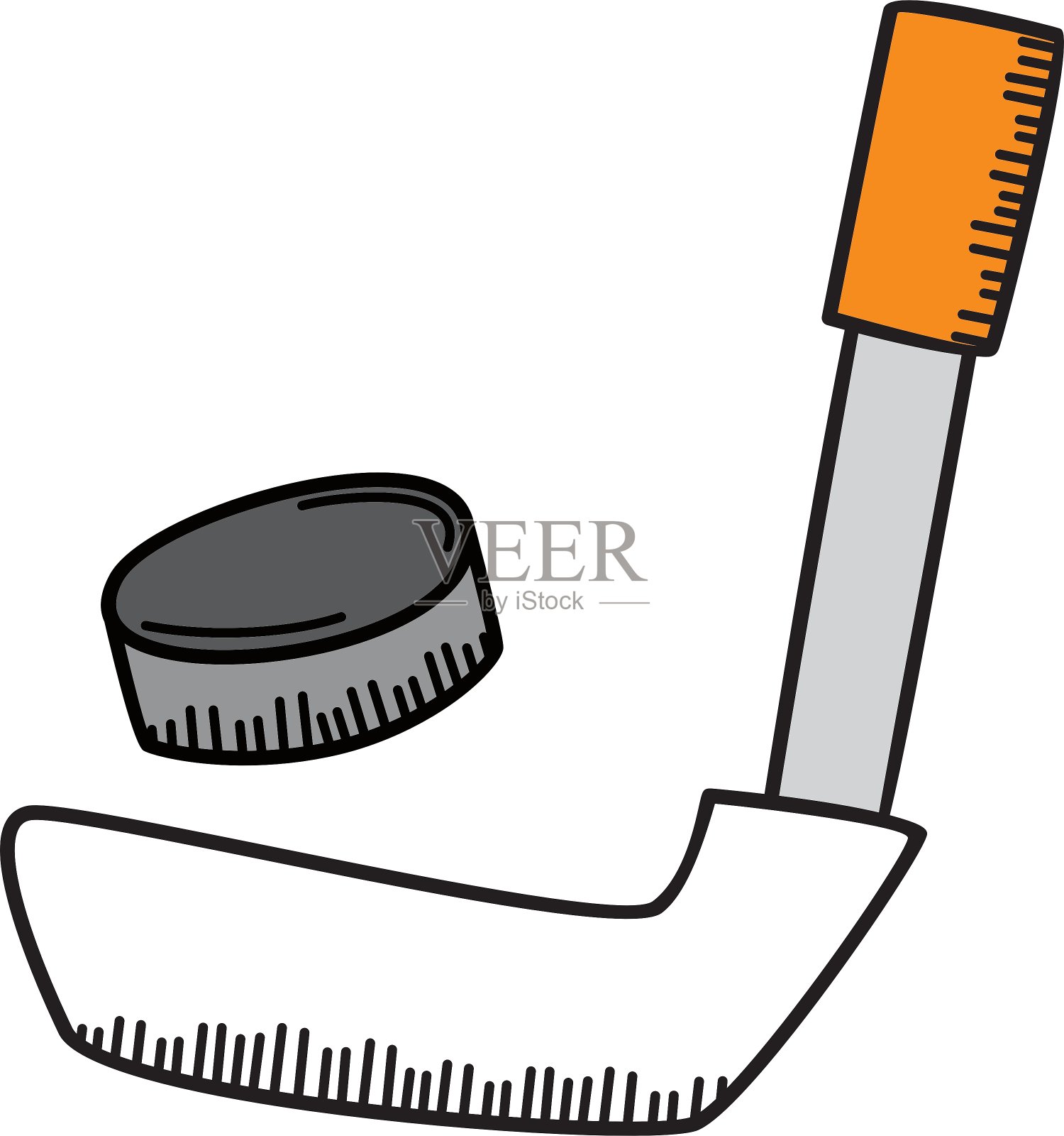 冰球卡通图标主题插画图片素材