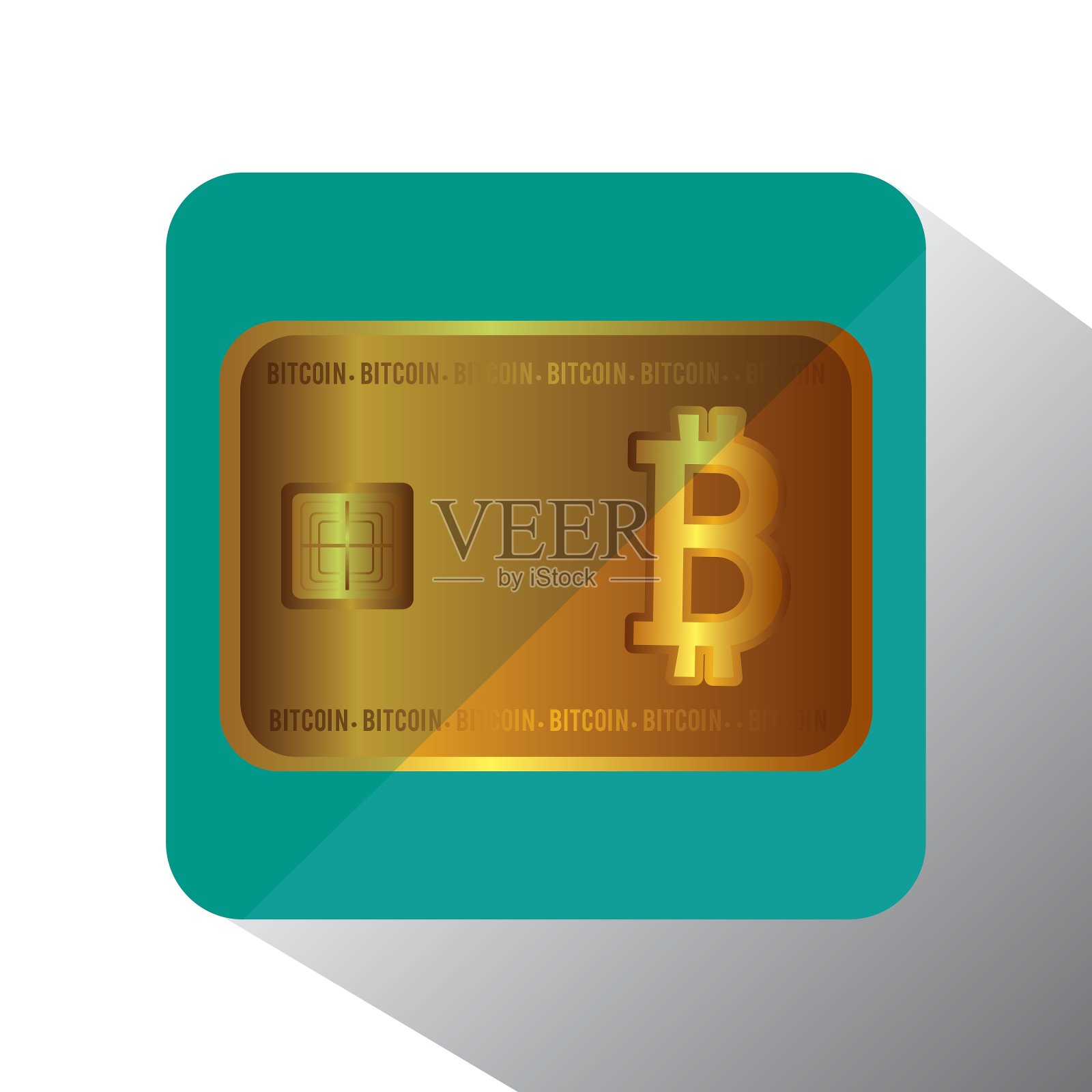 比特币虚拟货币插画图片素材