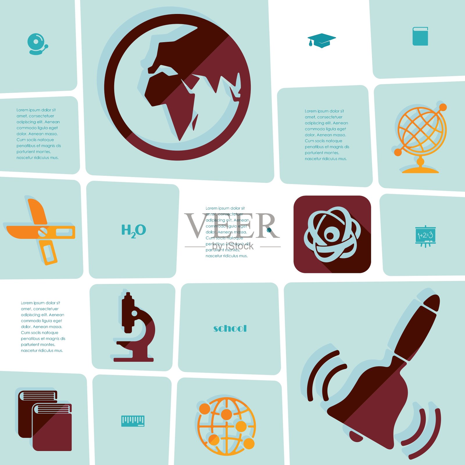 教育平信息图表插画图片素材