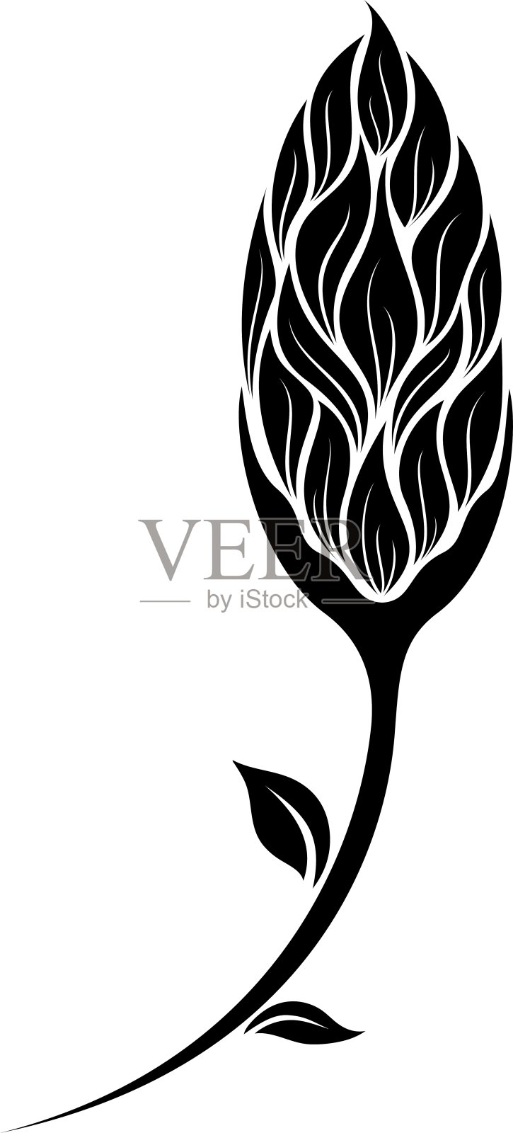 花的轮廓设计元素图片