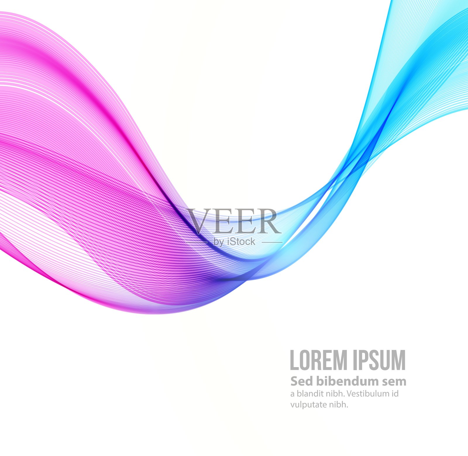 模板传单设计与颜色线插画图片素材