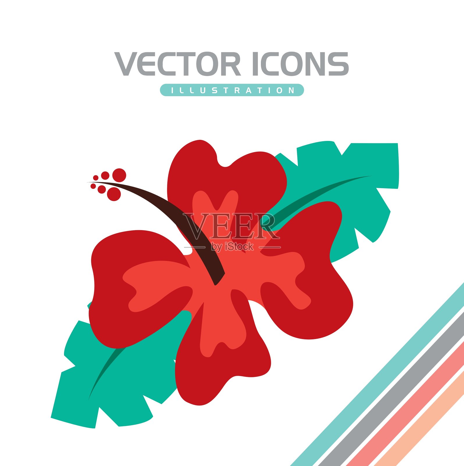 海滩概念设计插画图片素材