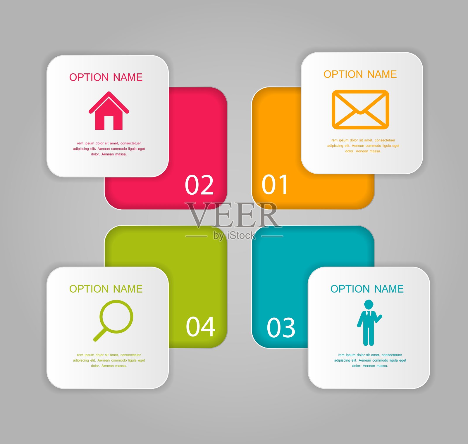 商业信息图表模板插画图片素材