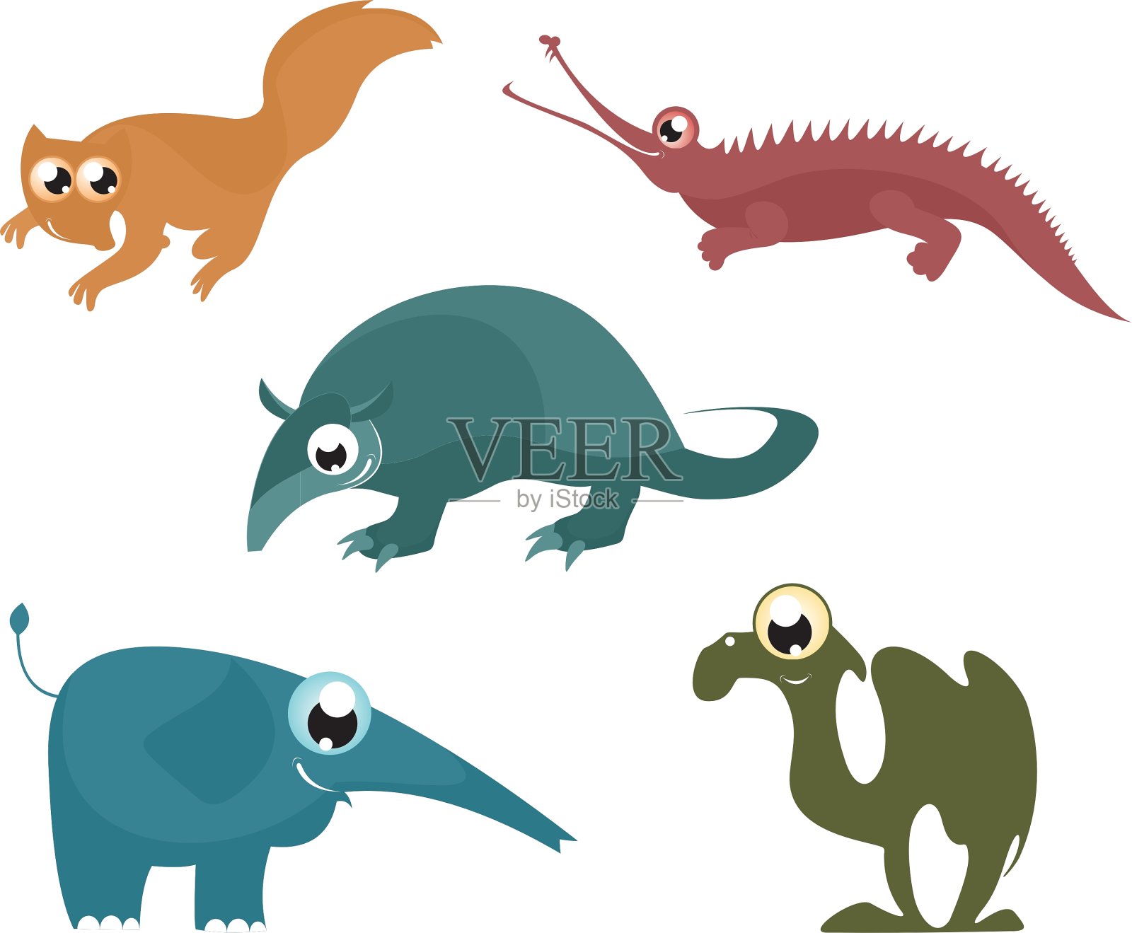 卡通搞笑动物8插画图片素材