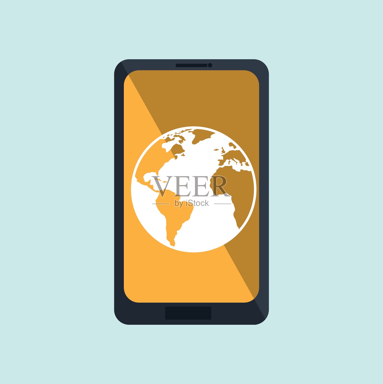 智能手机业务设计插画图片素材