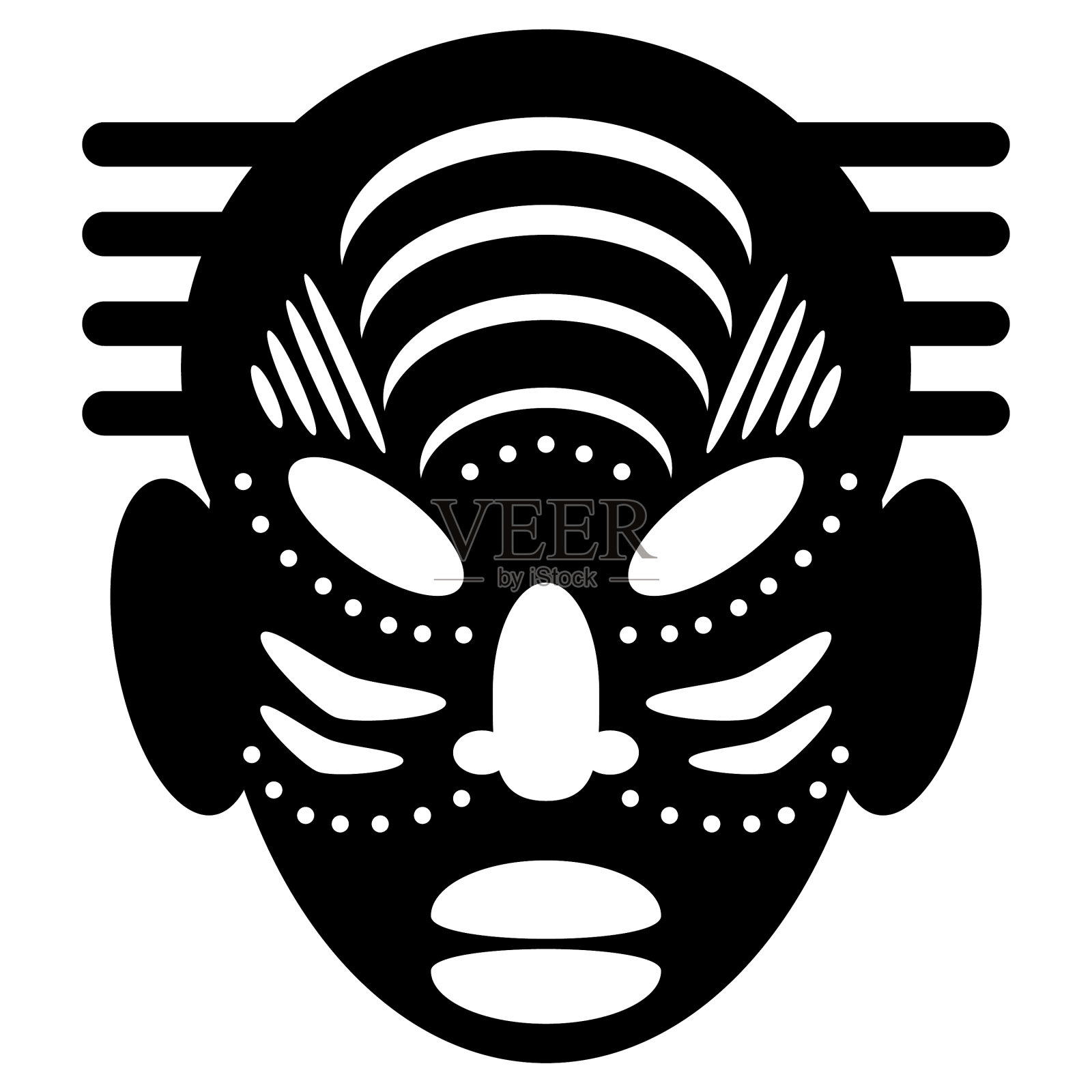 非洲面具部落设计设计元素图片