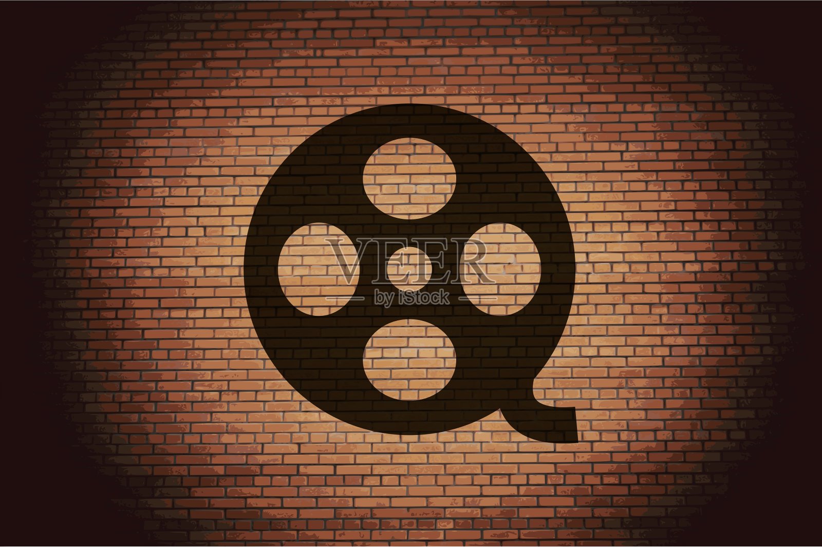 薄膜平现代网页按钮和空间为您插画图片素材